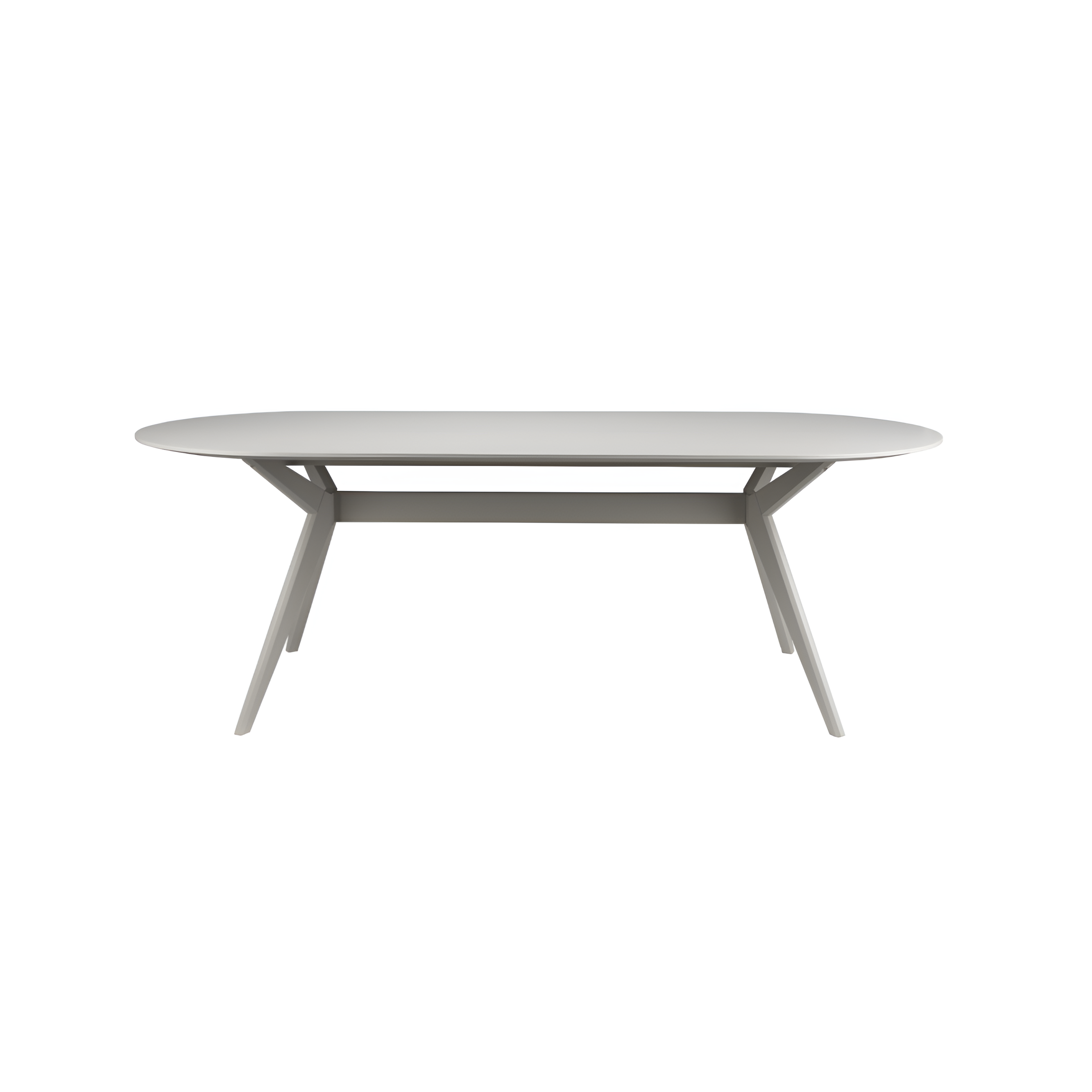 ZEME Light Beige Oval Table