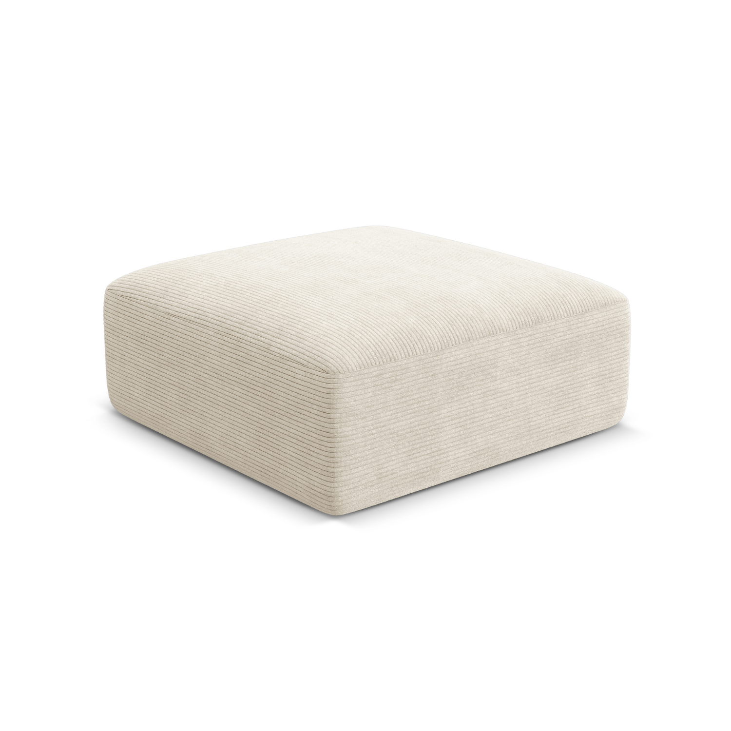 Puf CAMPI cremefarbener Cord