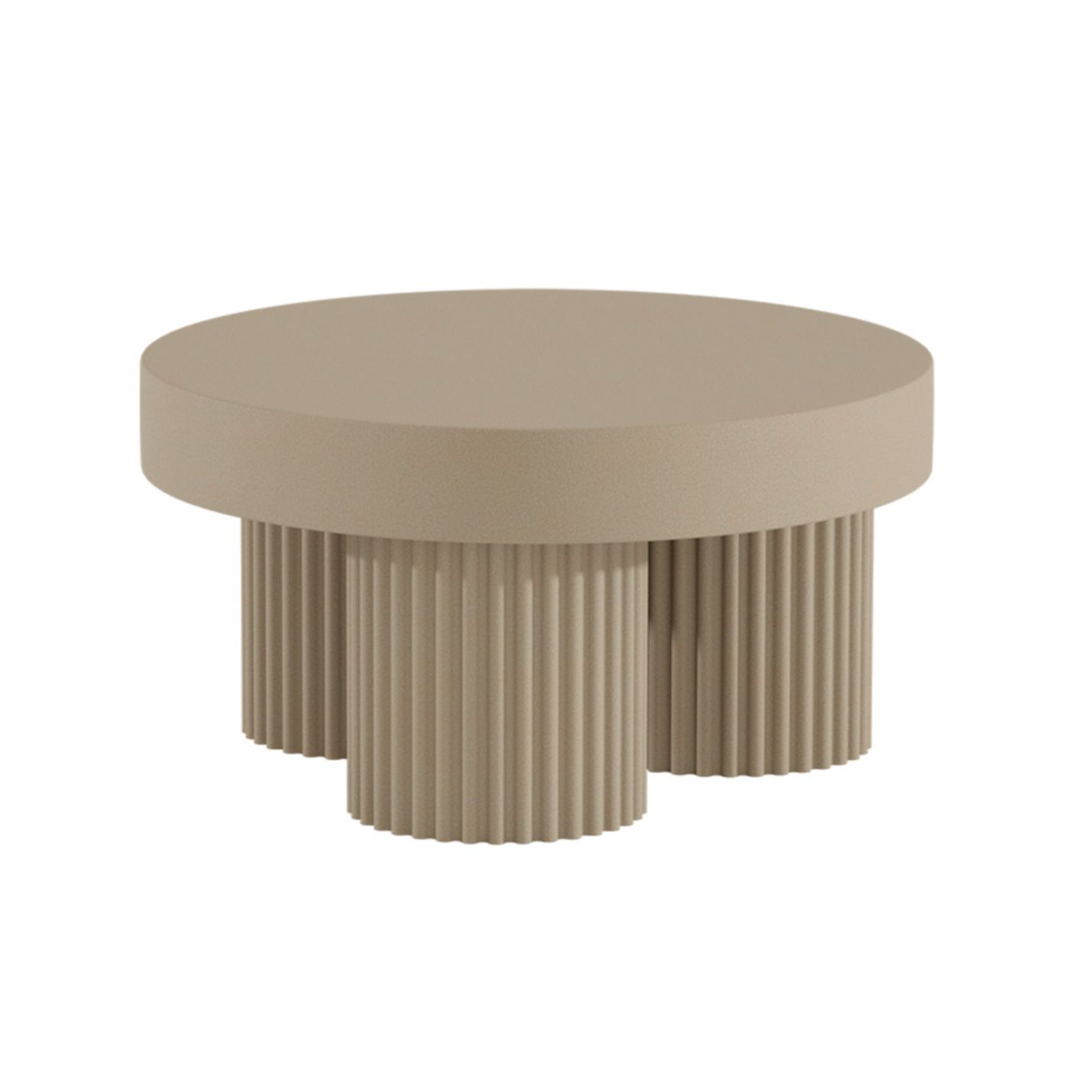 Beistelltisch rund GEAR beige Beton