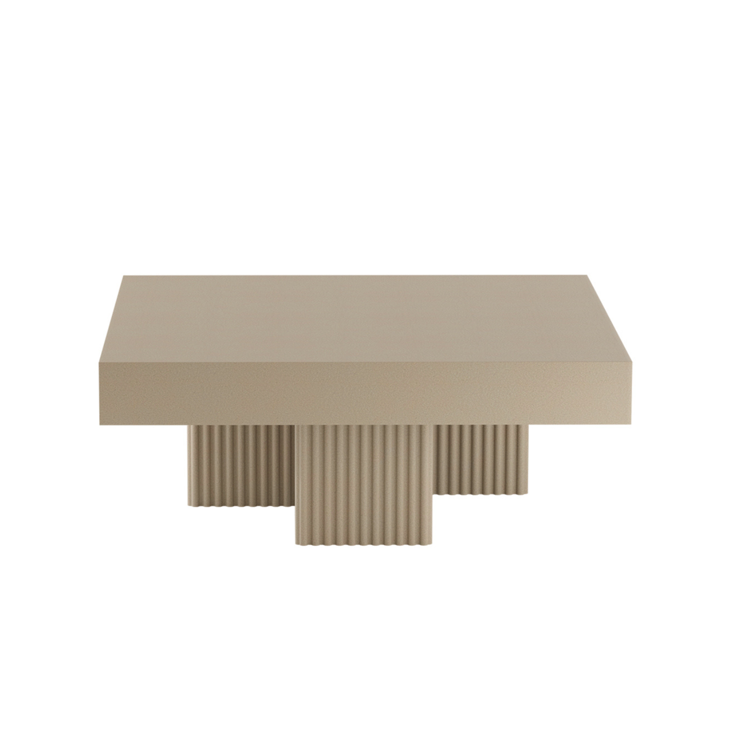 Beiger Beton-Couchtisch GEAR