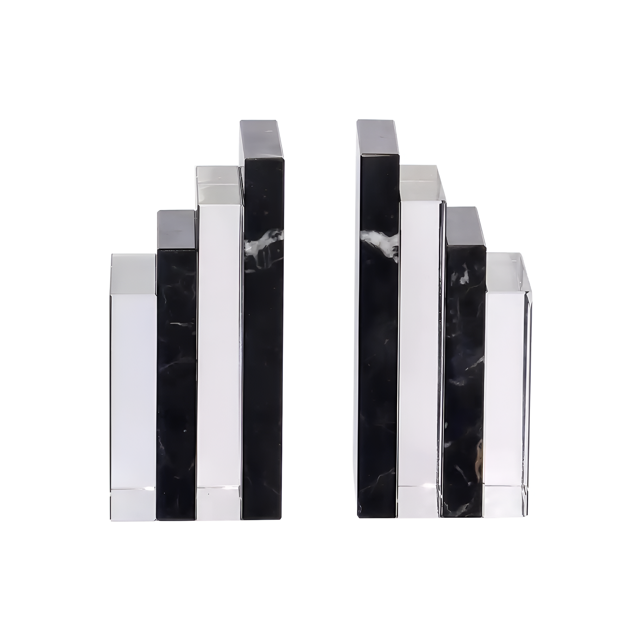 FANCY Bookend Black Marble and Crystal