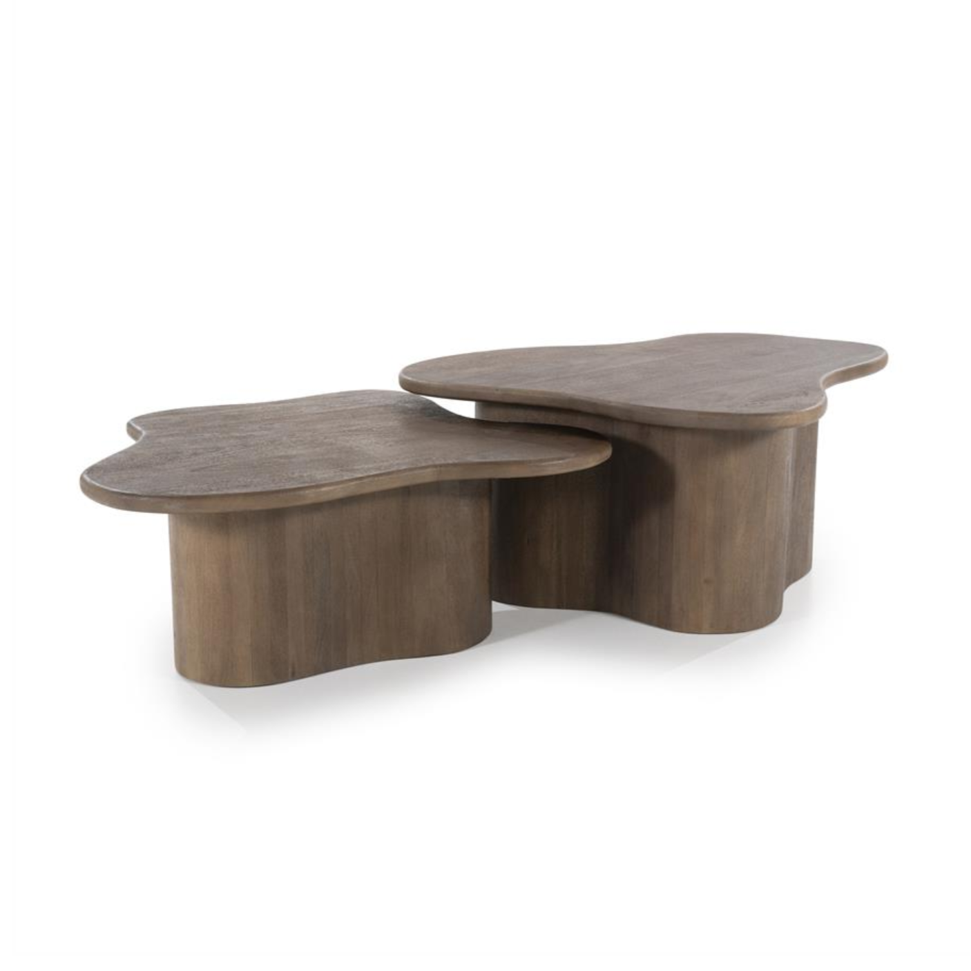FALL coffee table set dark brown mango wood