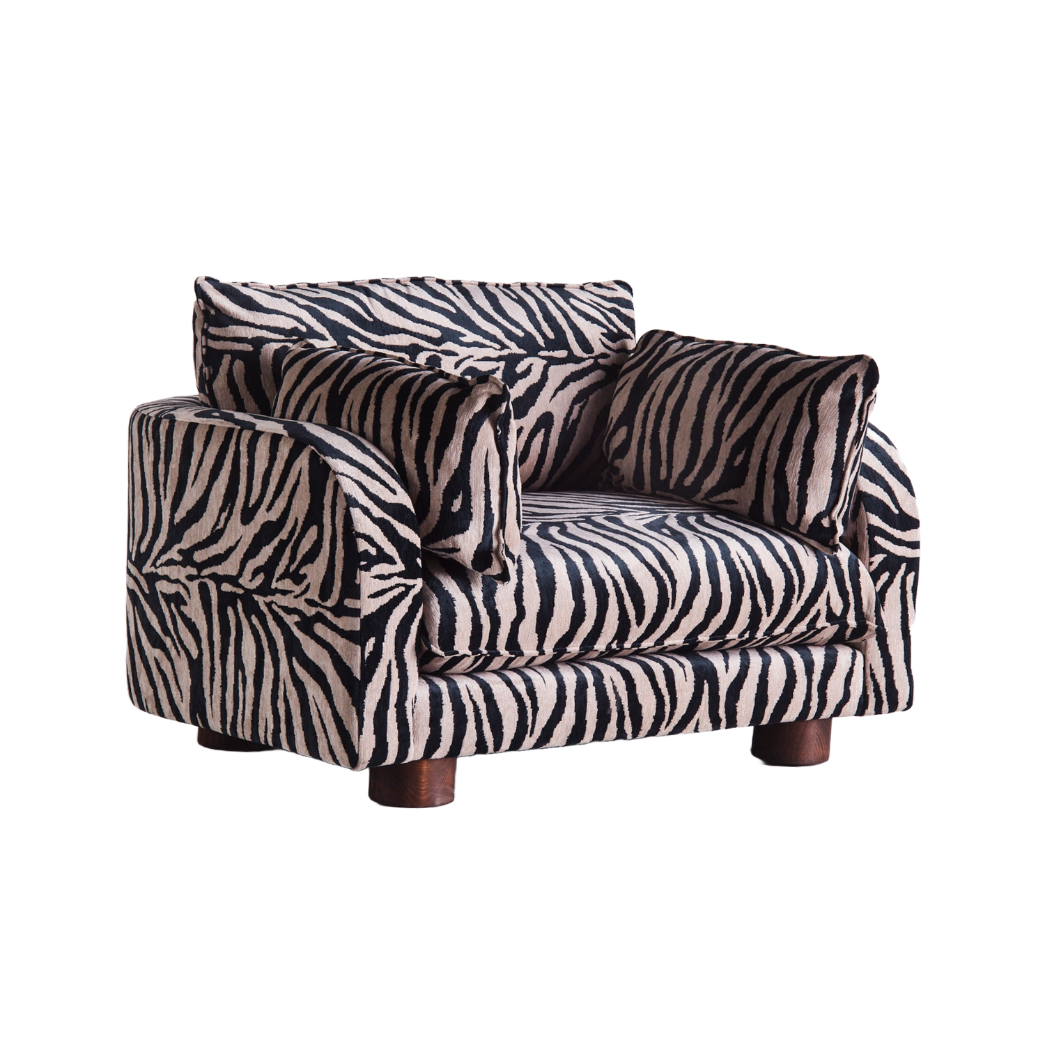 MILES LOVESEAT zebra chair