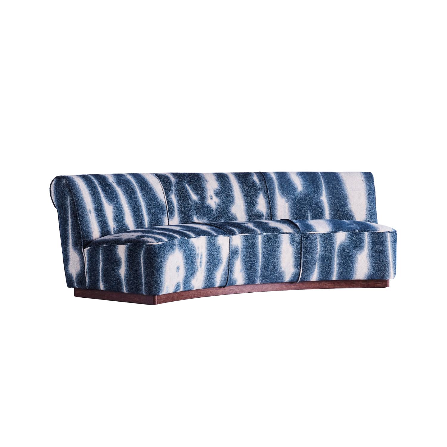 PARIS blue chenille sofa