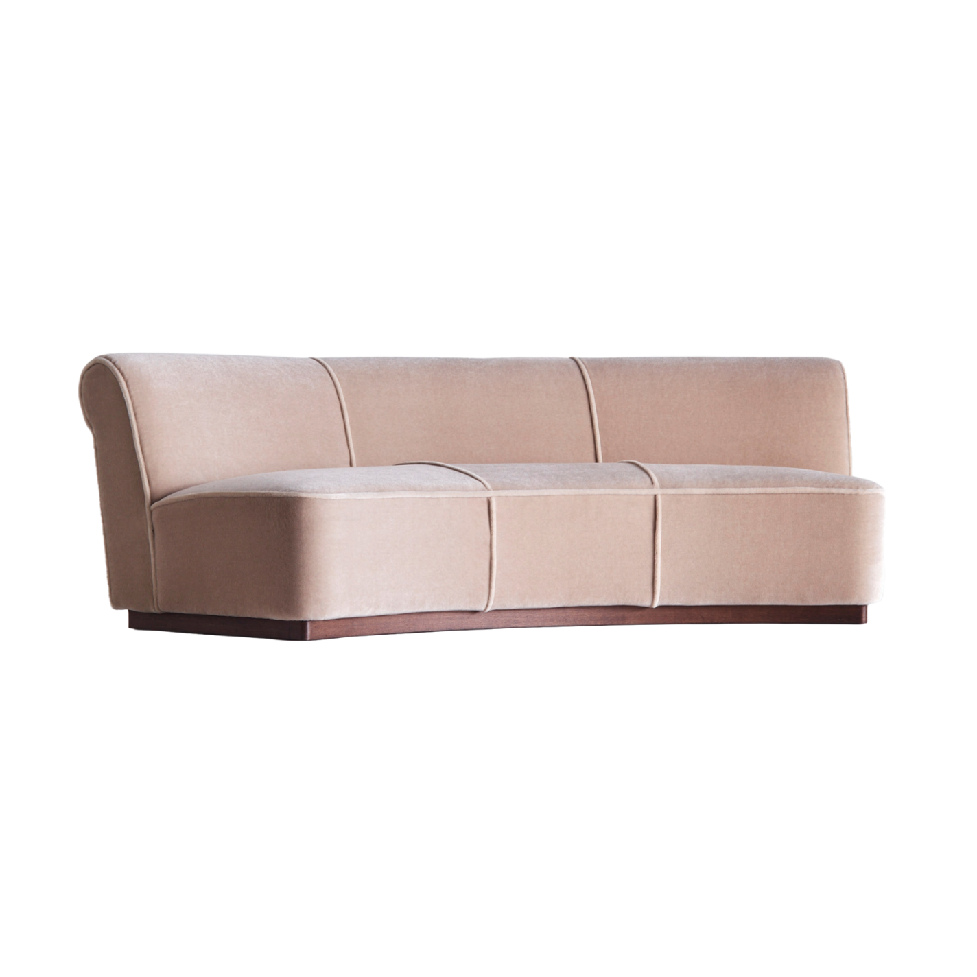PARIS Sofa beige velvet