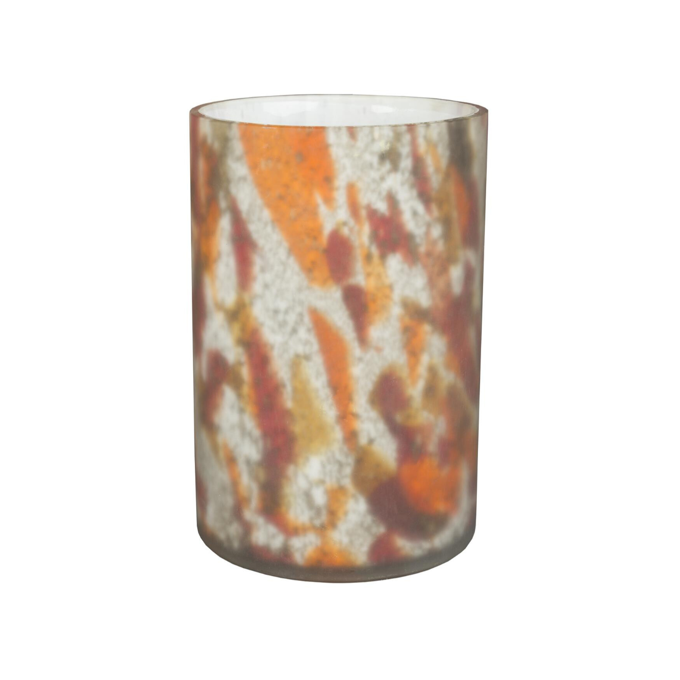 EARL vase orange with brown
