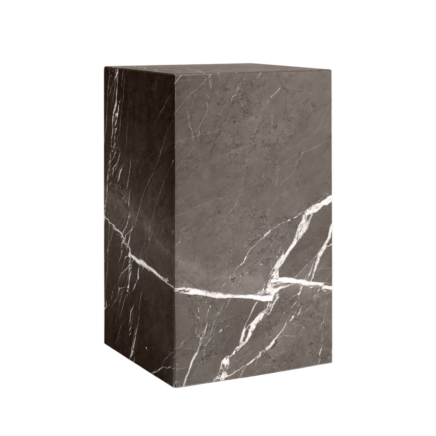Beistelltisch PLINTH brauner Marmor