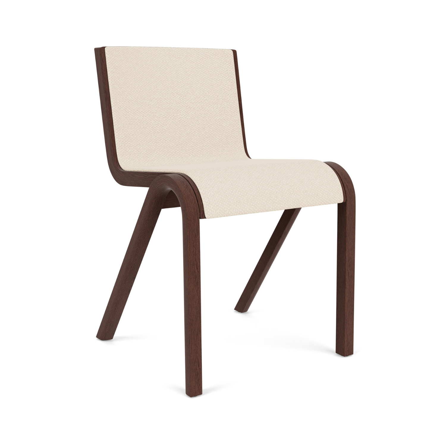 Stuhl READY creme mit dunkler Eichenbasis