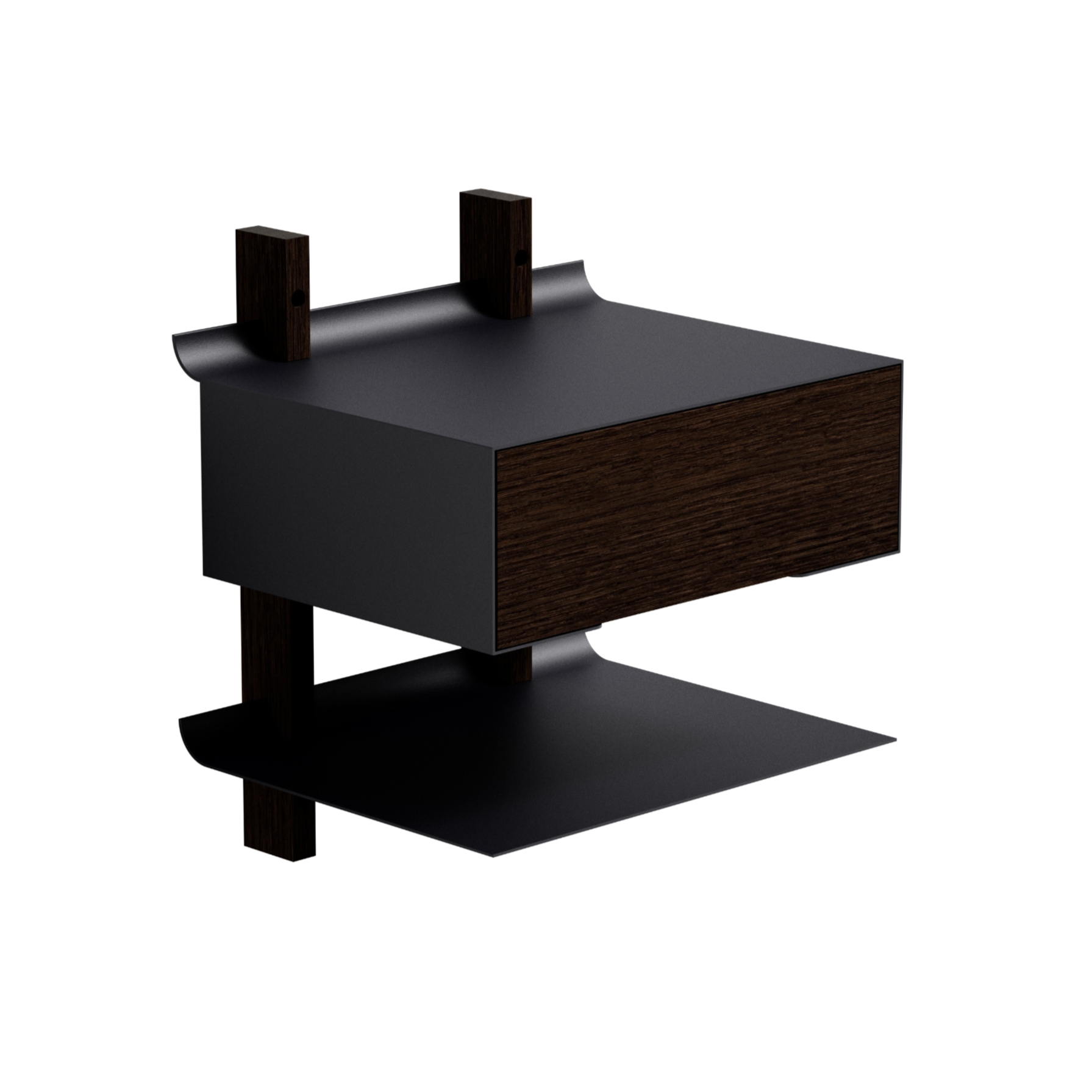SMILE nightstand black