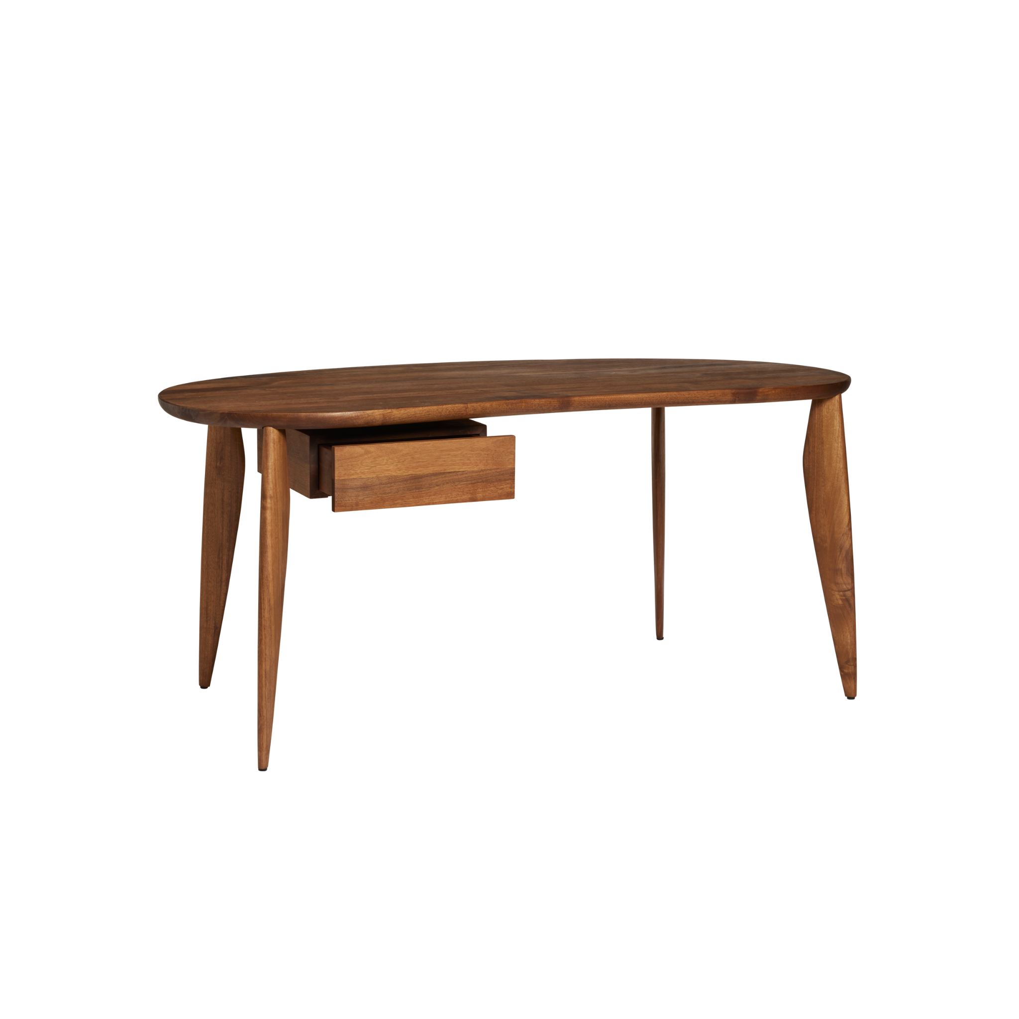 Desk with drawer FEVE walnut wood