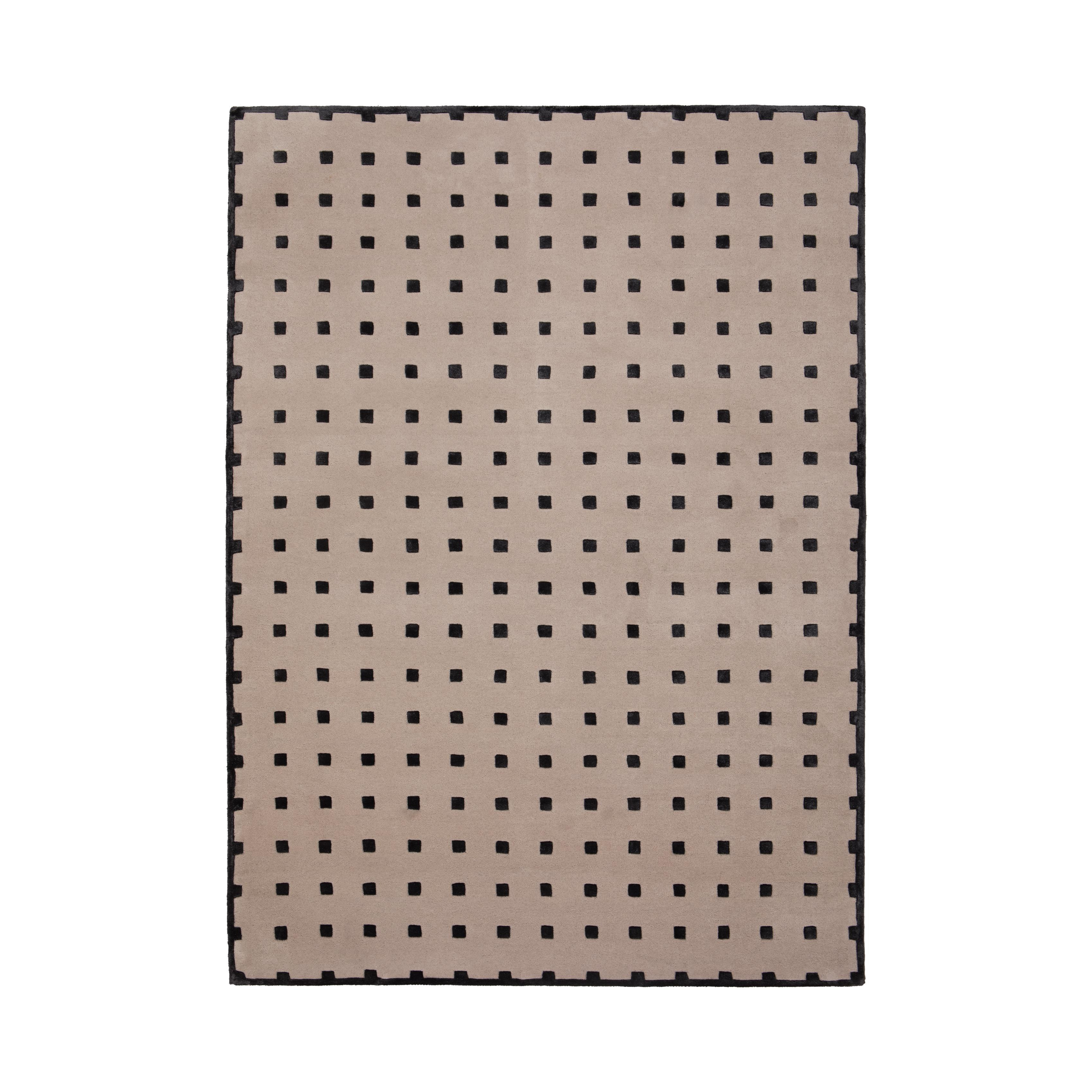 Teppich DELTA beige mit Schwarz