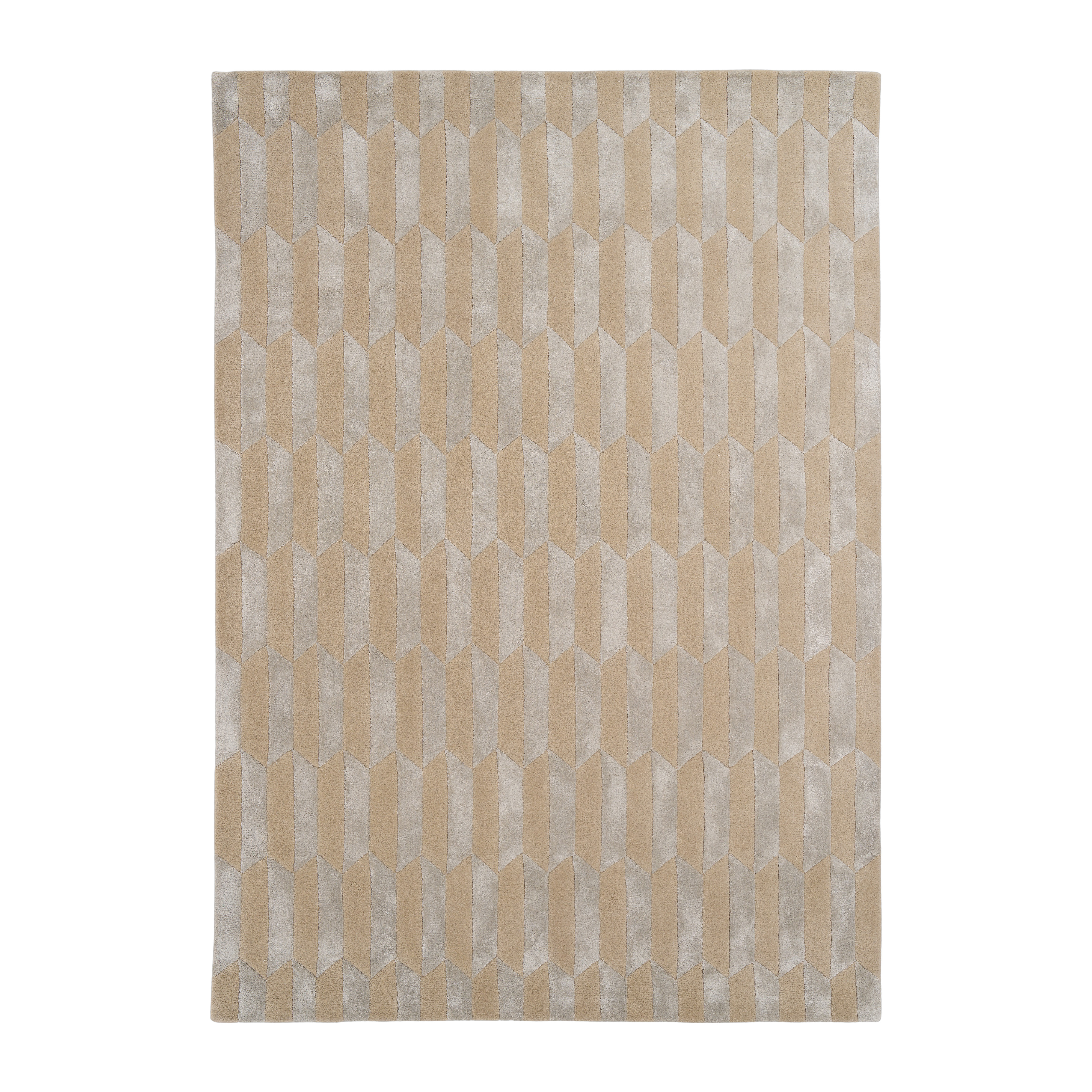 Teppich NOBLE grau mit beige