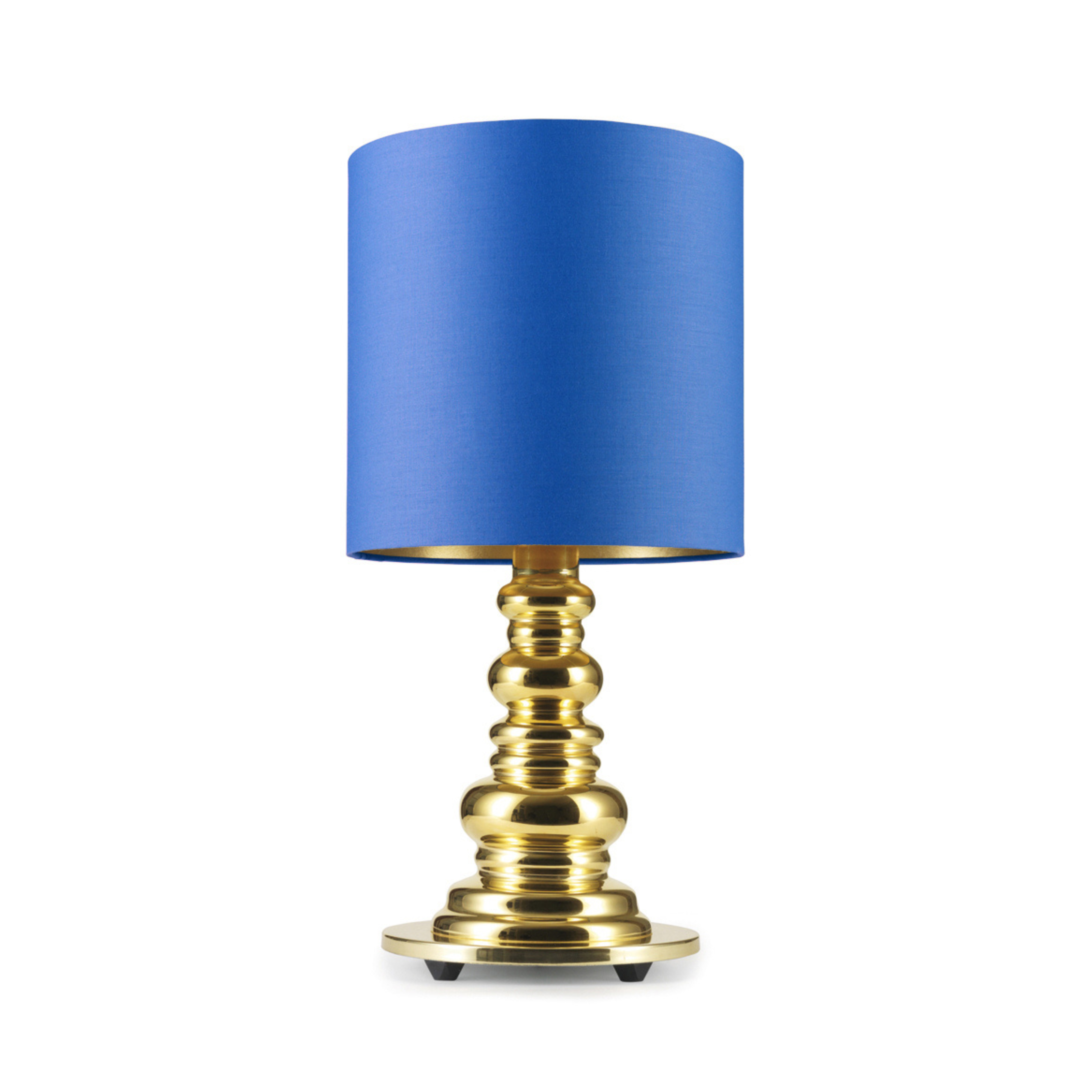PUNK DELUXE Table Lamp Blue with Gold Base