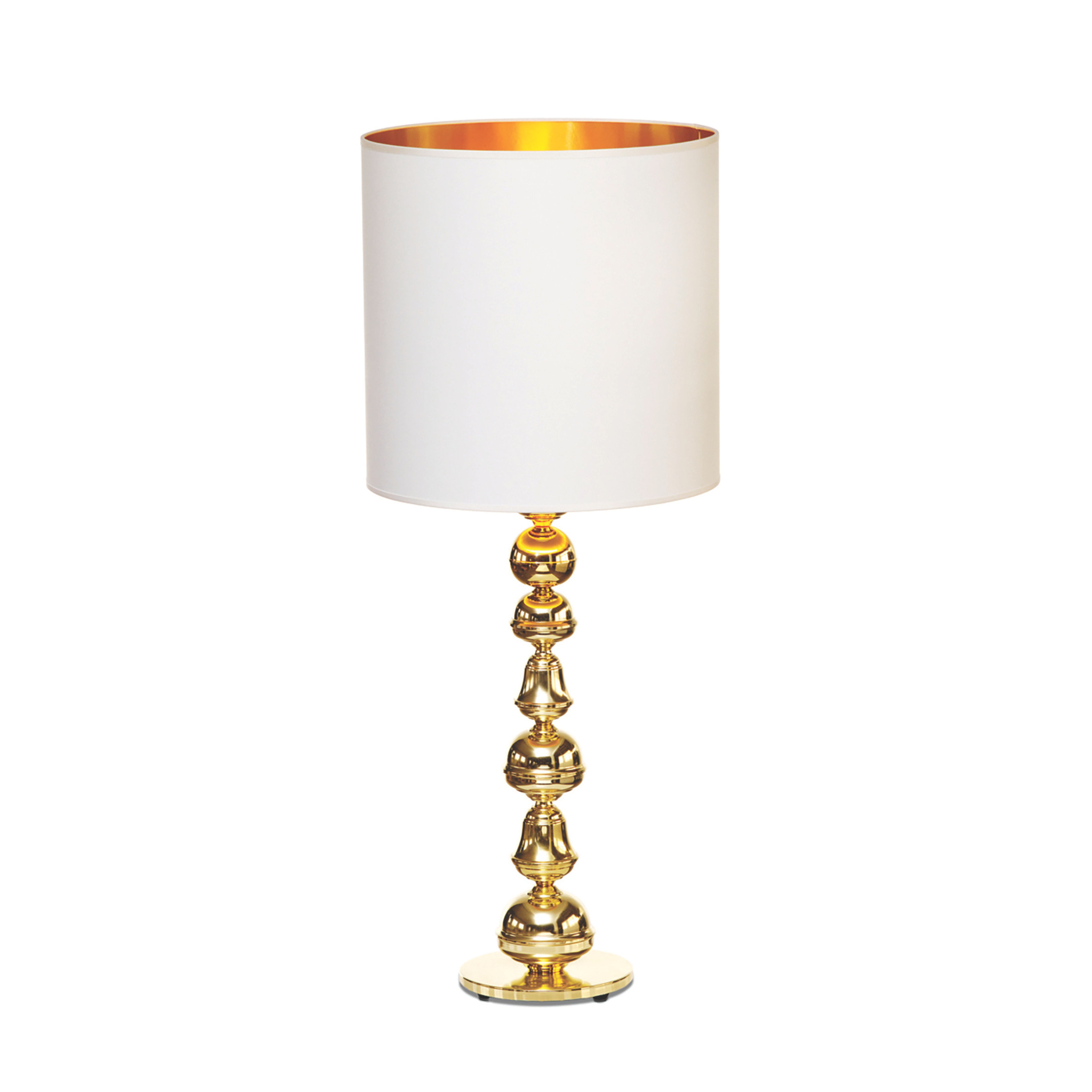 SHEIK table lamp white with gold finish
