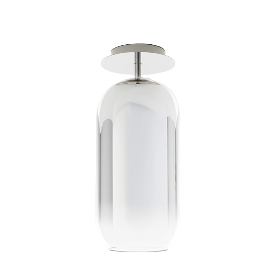 Ceiling lamp GOPLE silver with silver finish