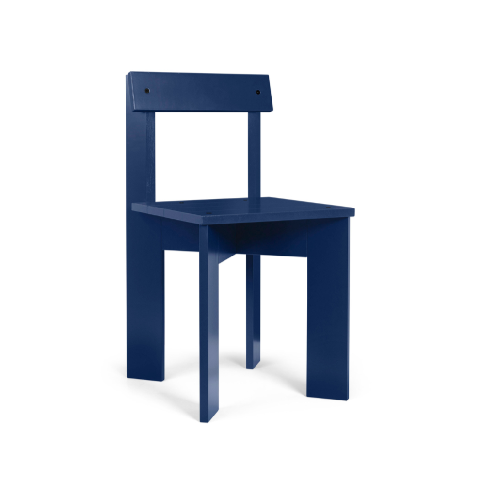 ARK chair blue beech wood
