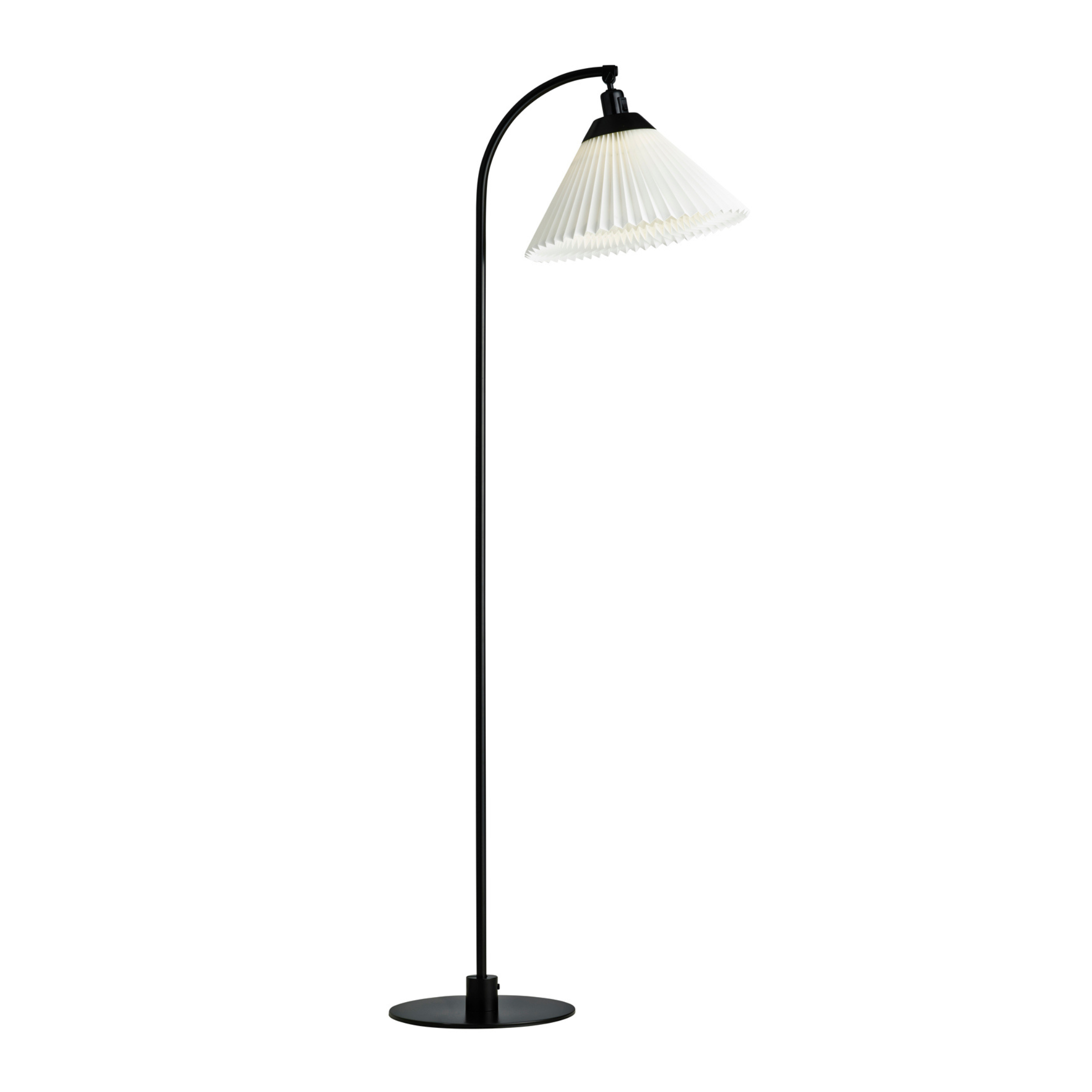Floor lamp MODEL 368 white with black base