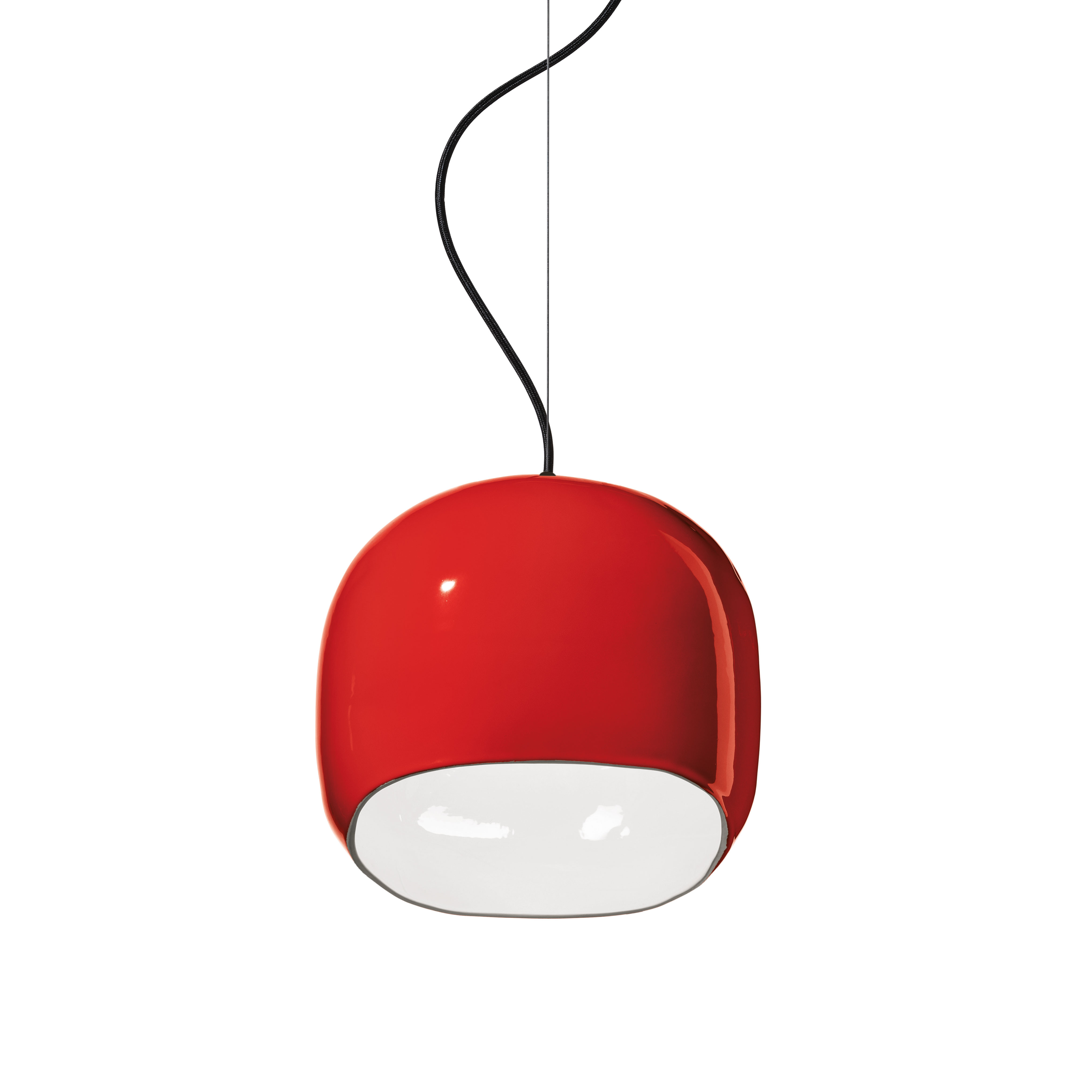 Keramik-Hängelampe AYRTON rot