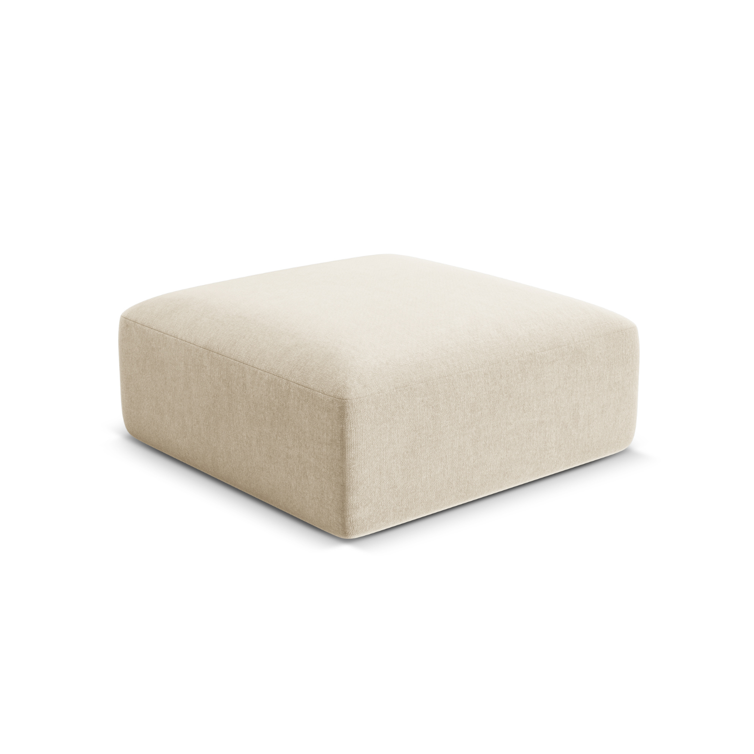 Samt Pouf CAMPI hellbeige