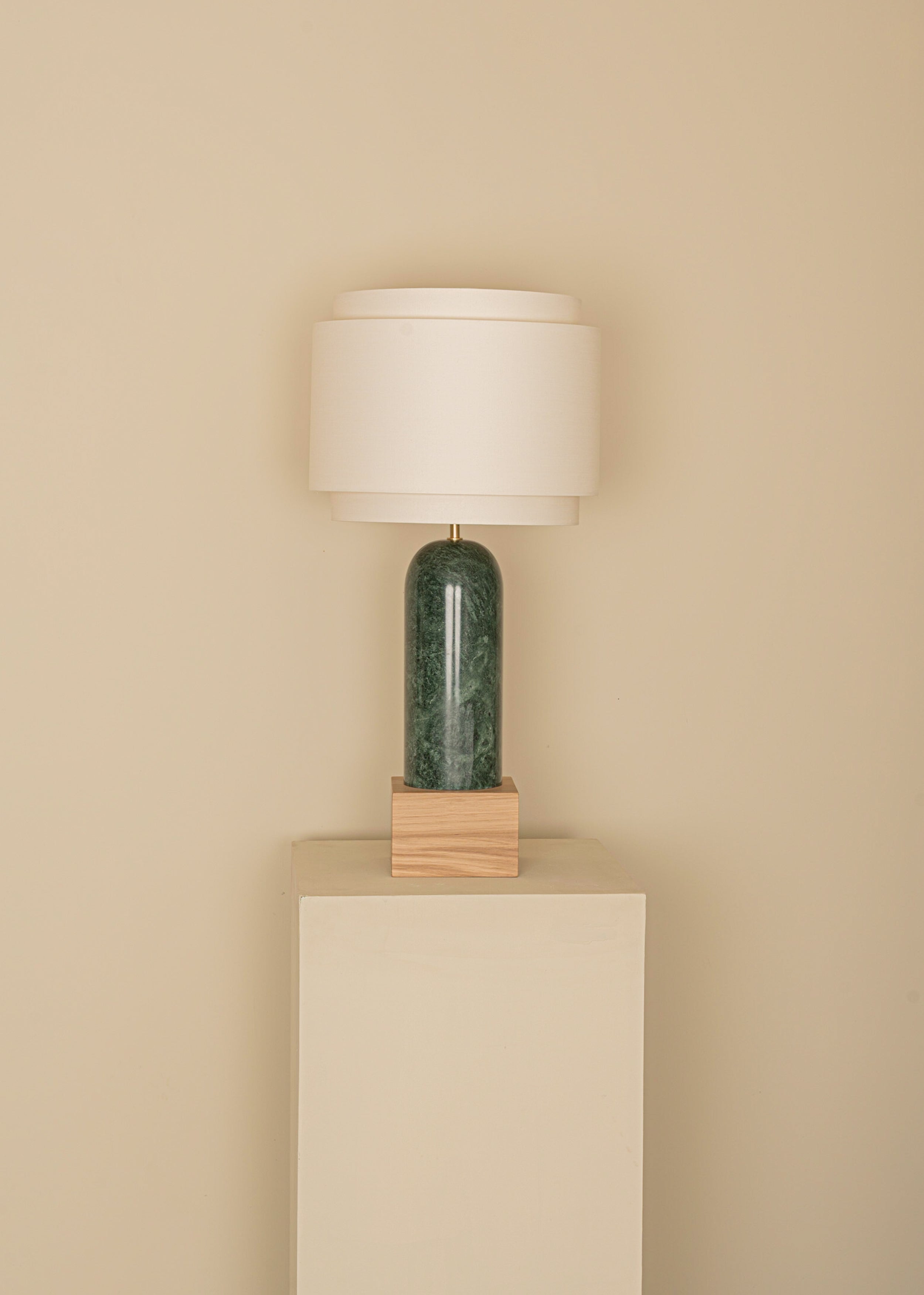 PURA KELO DOUBLE Table Lamp Green Marble