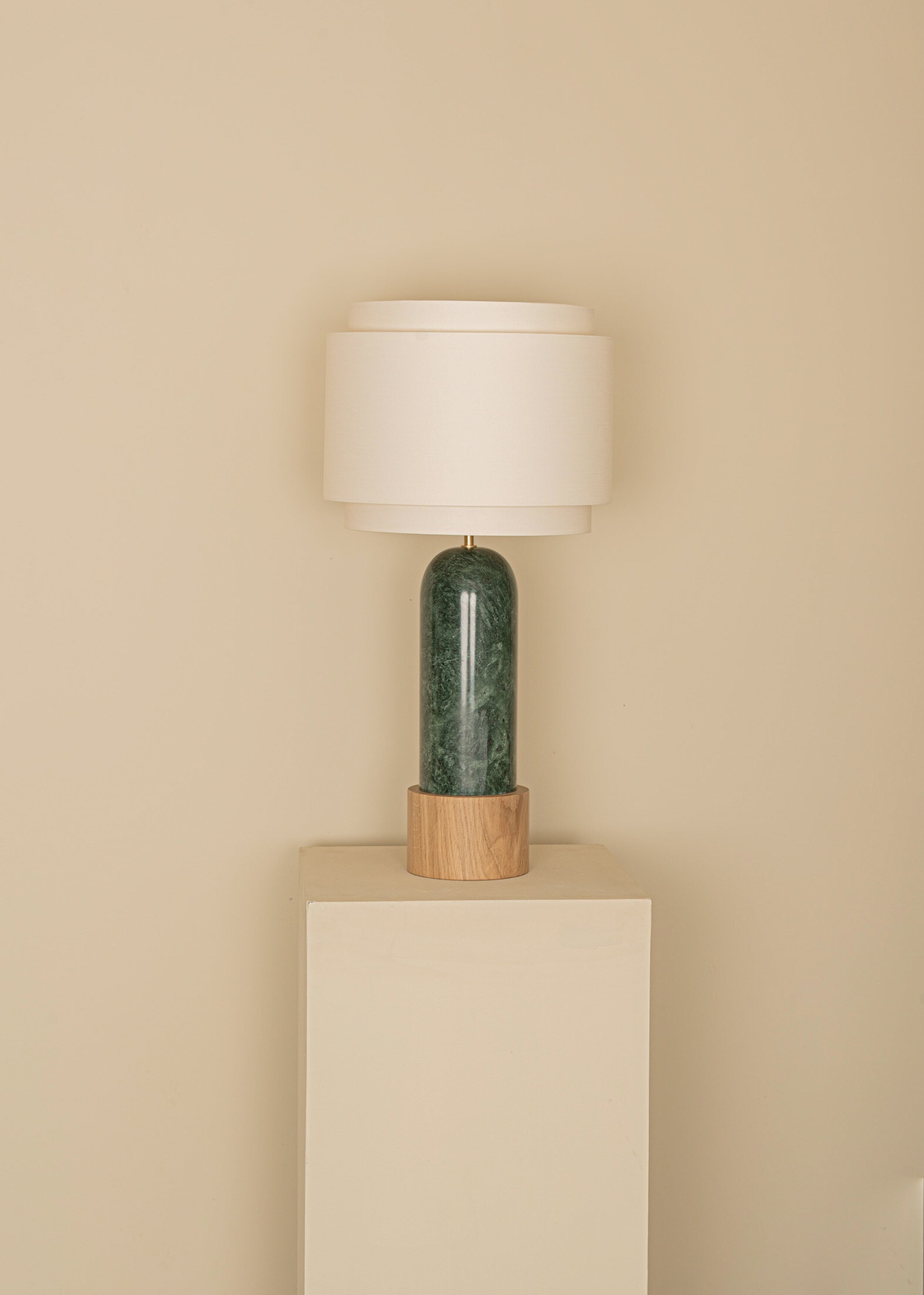 PURA KELO DOUBLE Table Lamp Green Marble