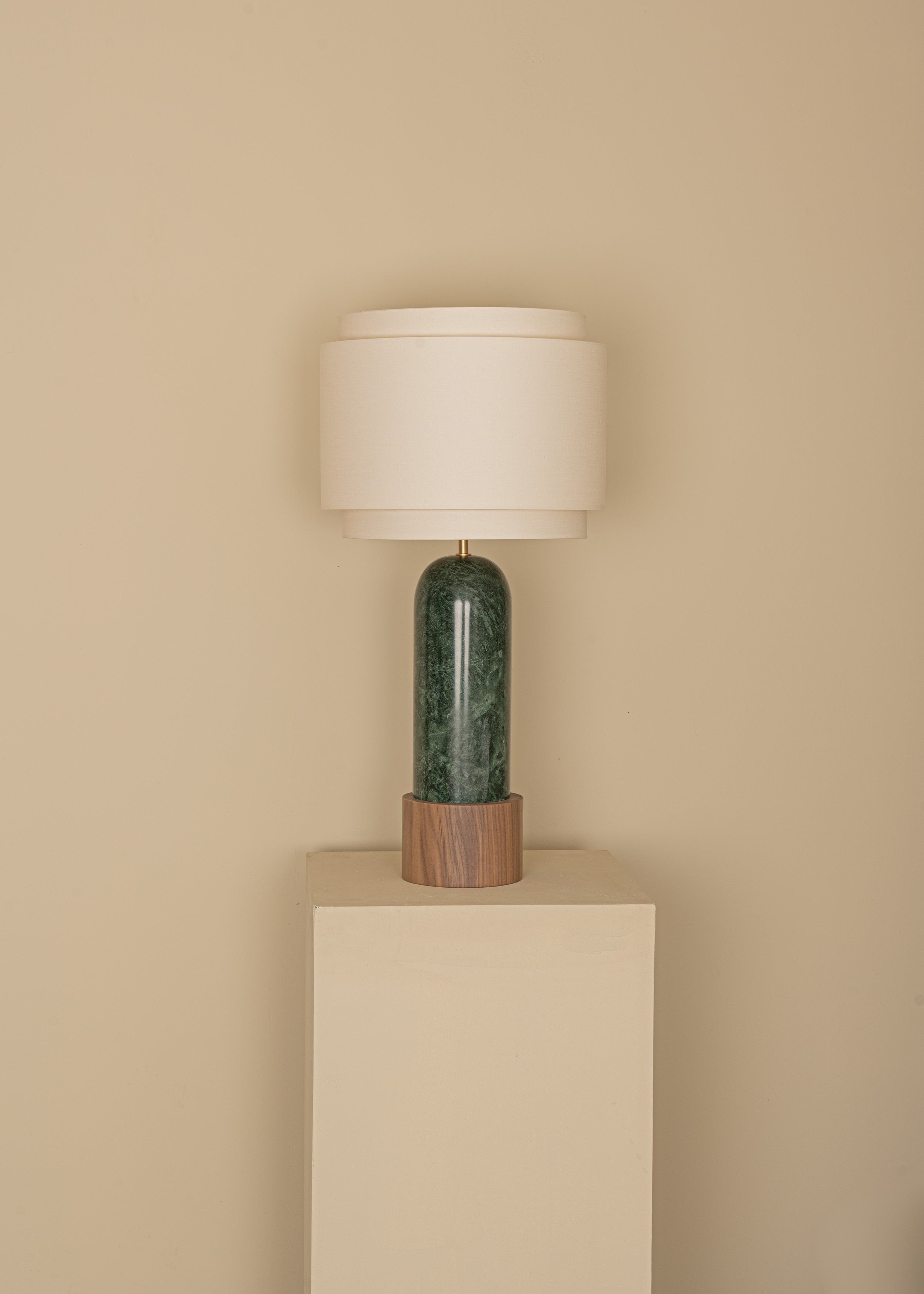 PURA KELO DOUBLE Table Lamp Green Marble