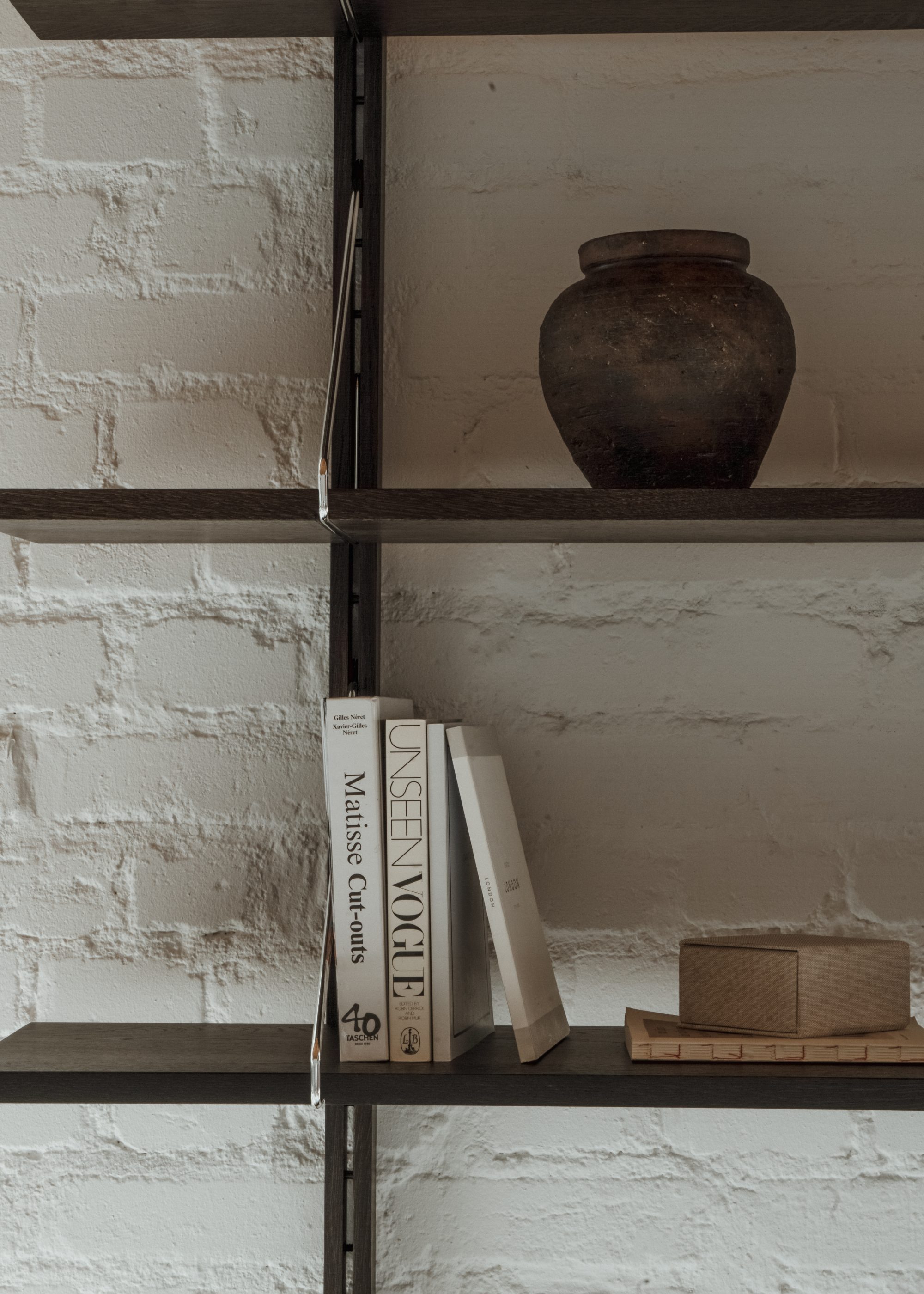 Wall Shelf RODD ebony oak wood