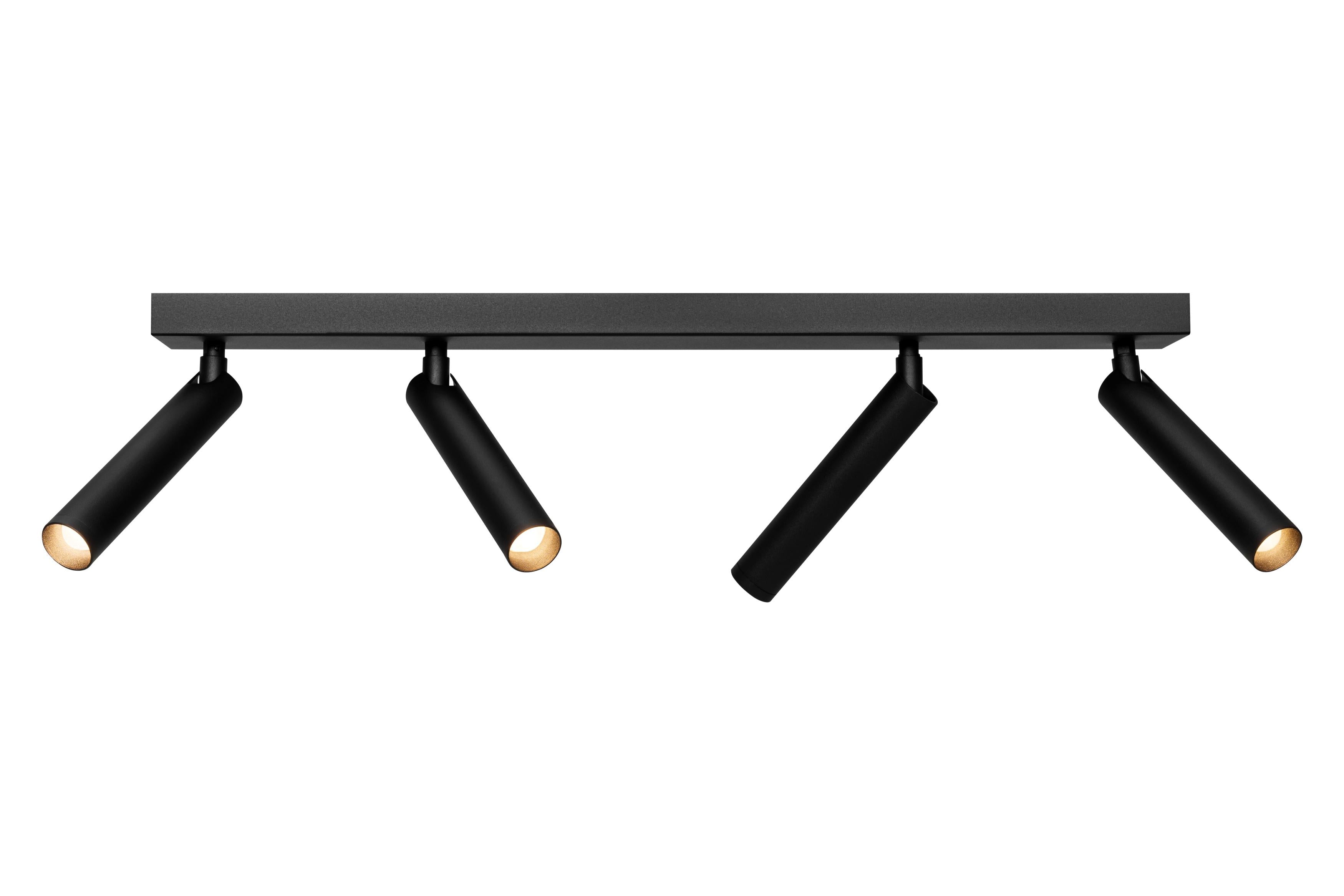 Deckenleuchte ROLL 4 schwarz