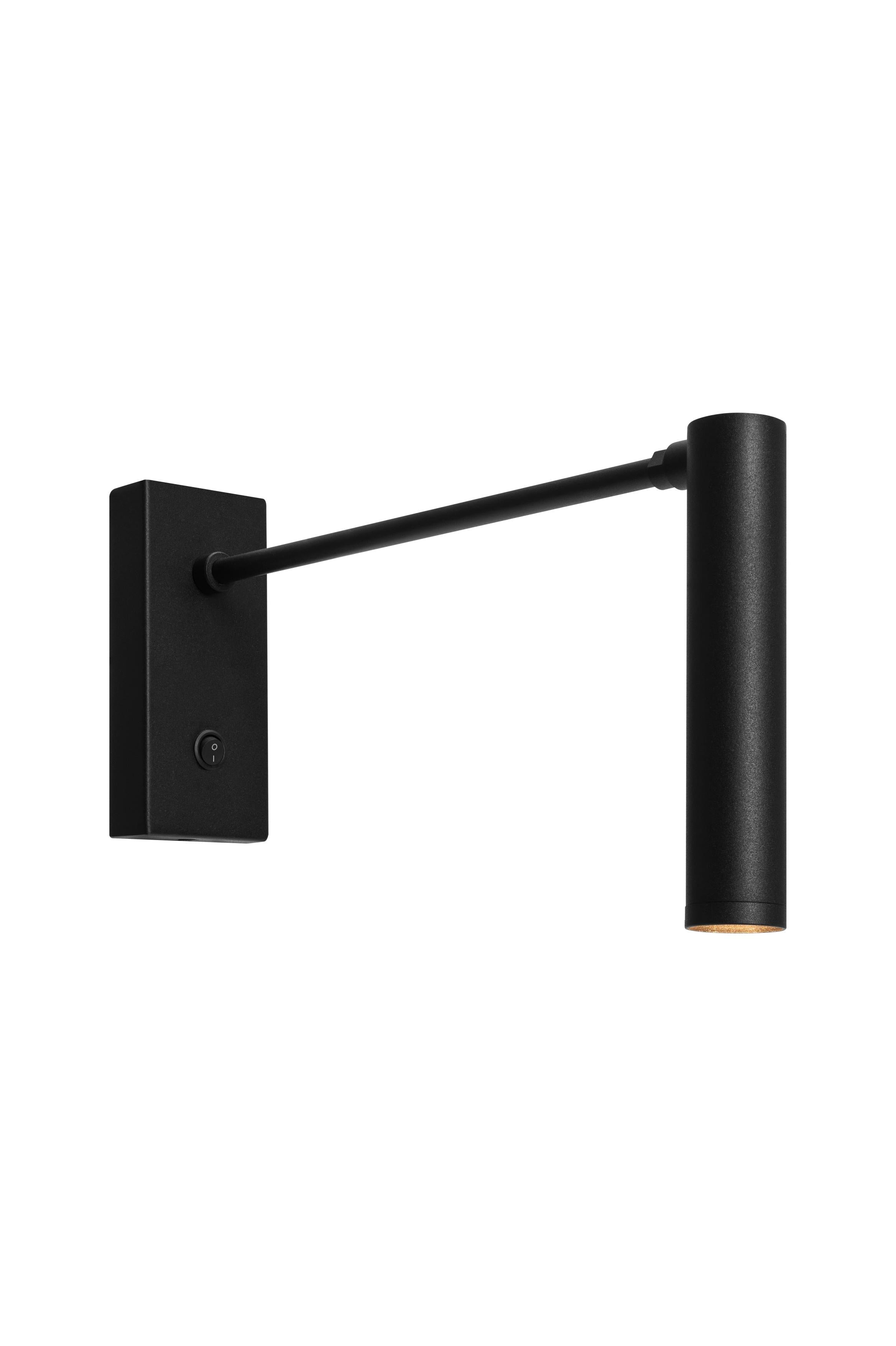 Verstellbare Wandleuchte ROLL schwarz