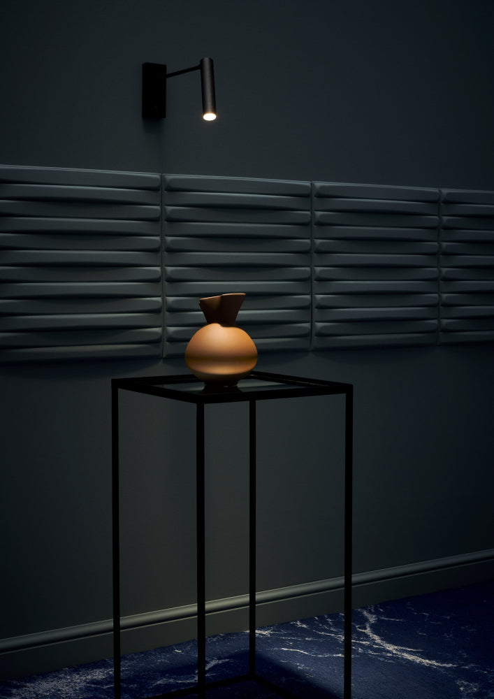 Verstellbare Wandleuchte ROLL schwarz