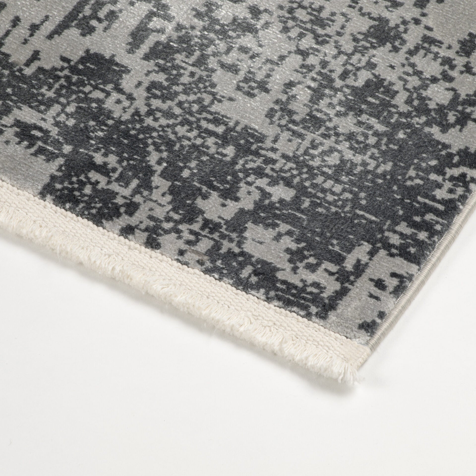 ROYAL dark gray rug with beige