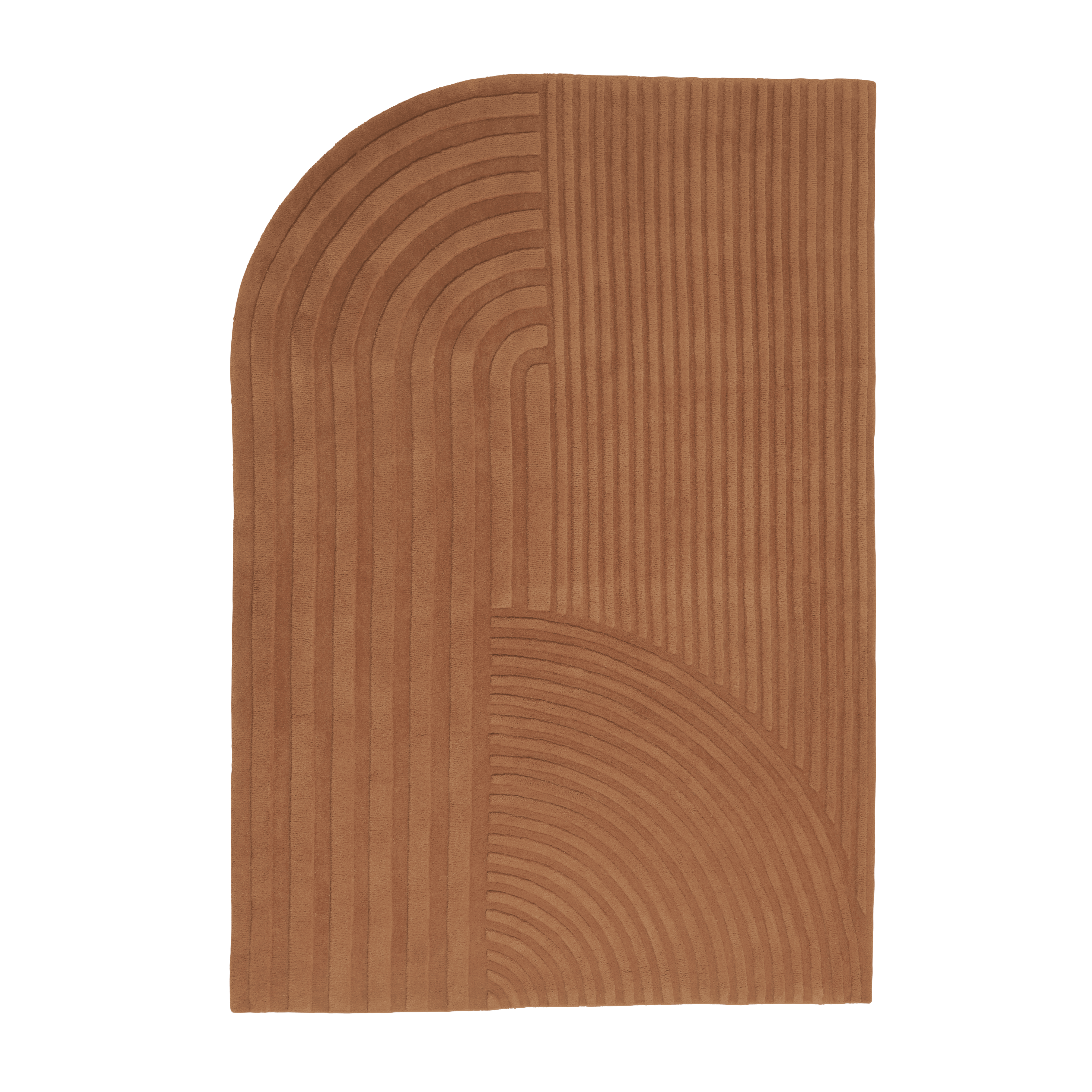 Teppich RELEVO ziegelrot