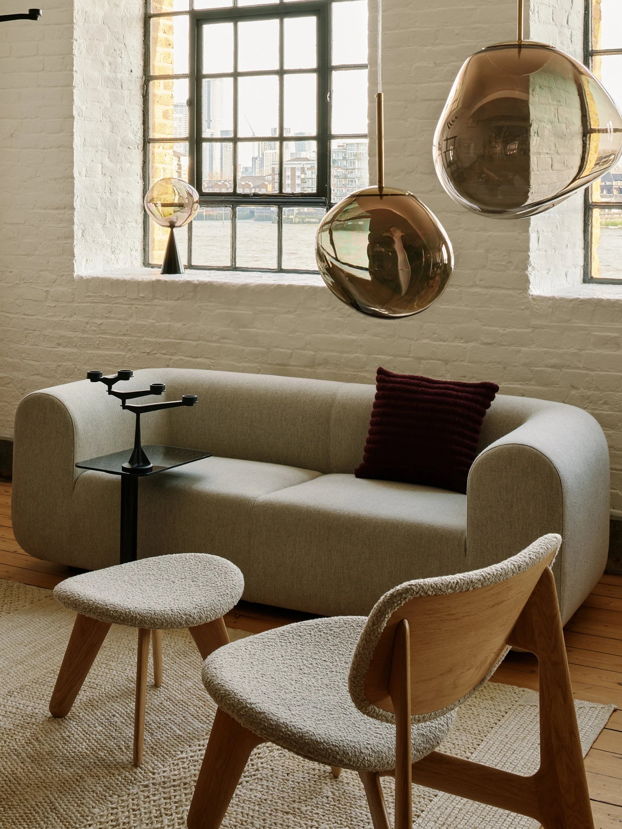 RIDGE Cushion Burgundy