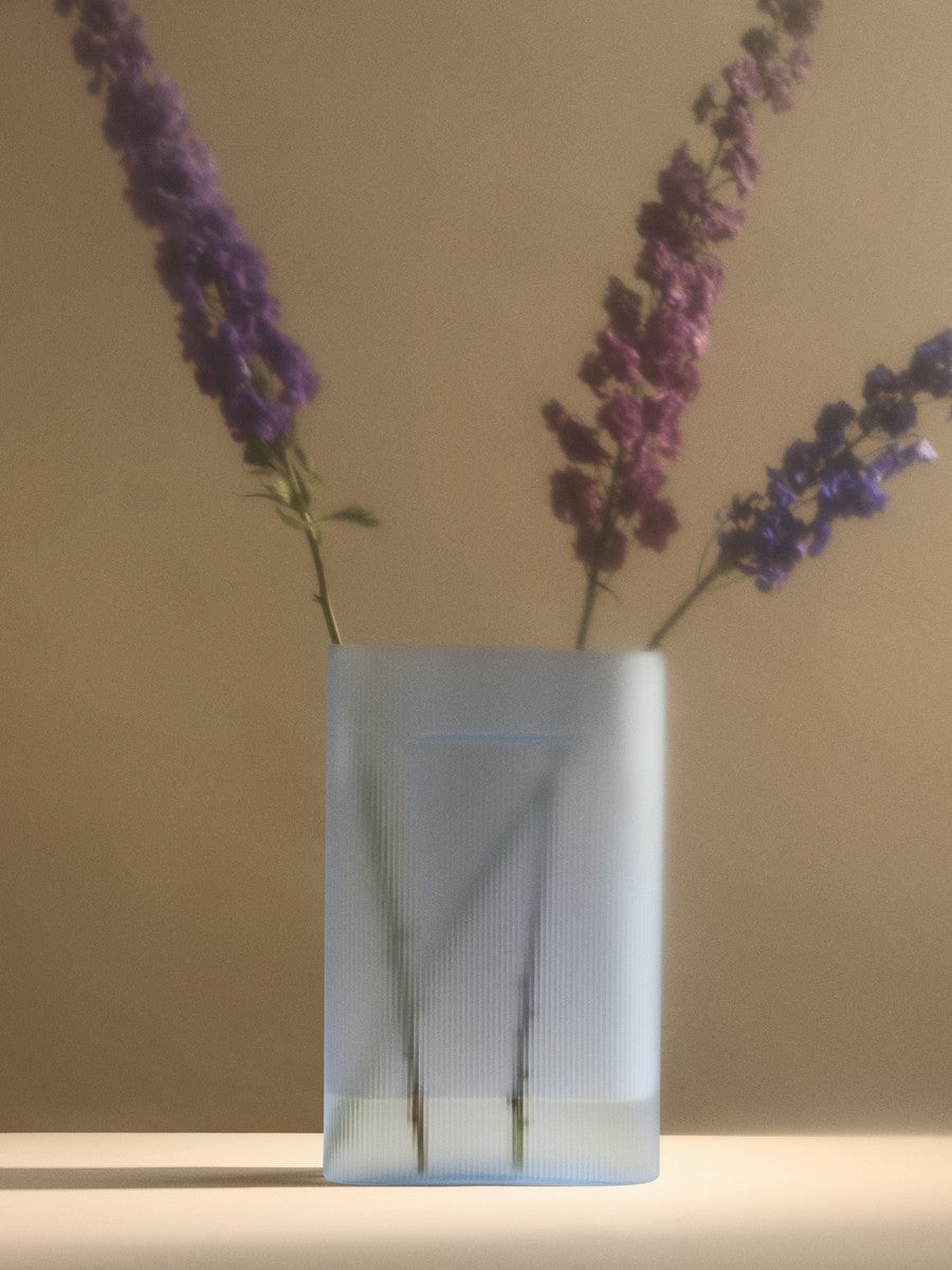 Vase RIDGE himmelblau