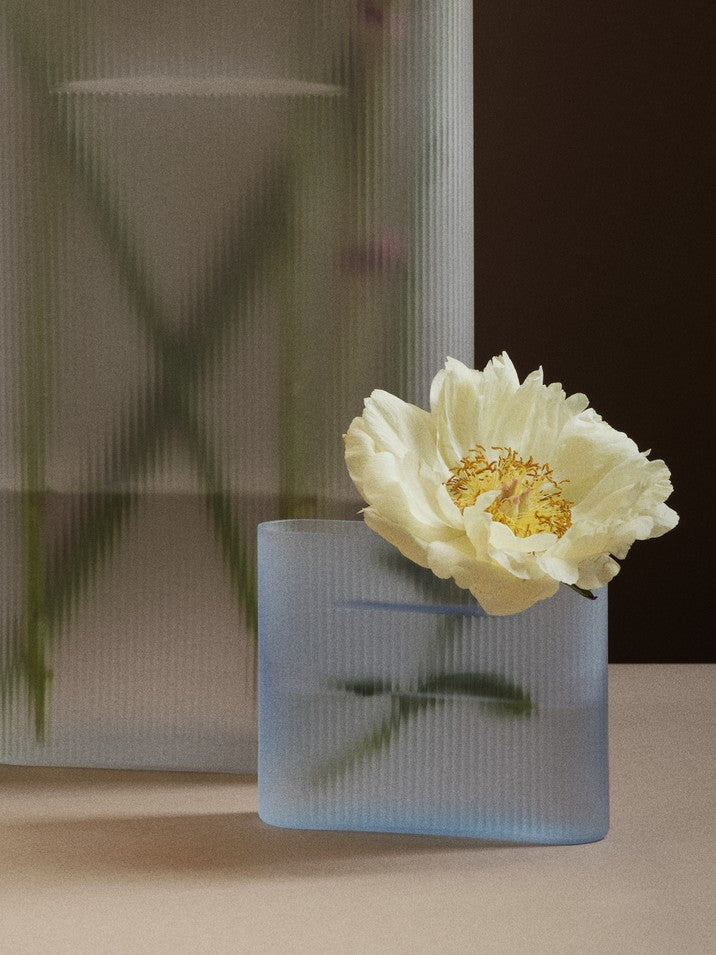 Vase RIDGE himmelblau