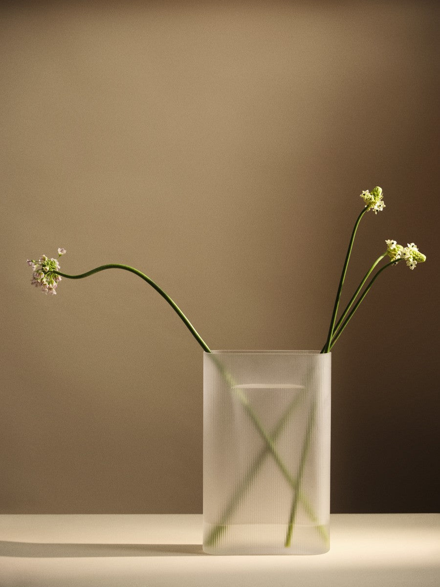 Vase RIDGE weiß