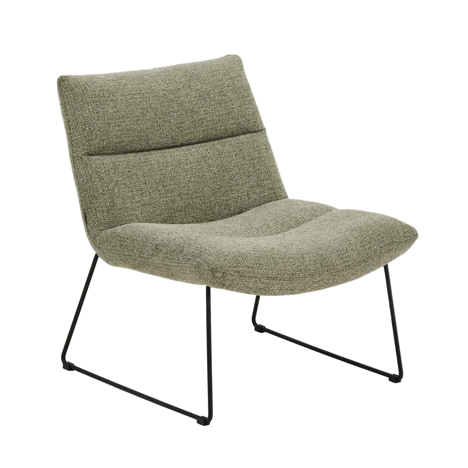 Fotel ASEN zielony szenil – Kave Home