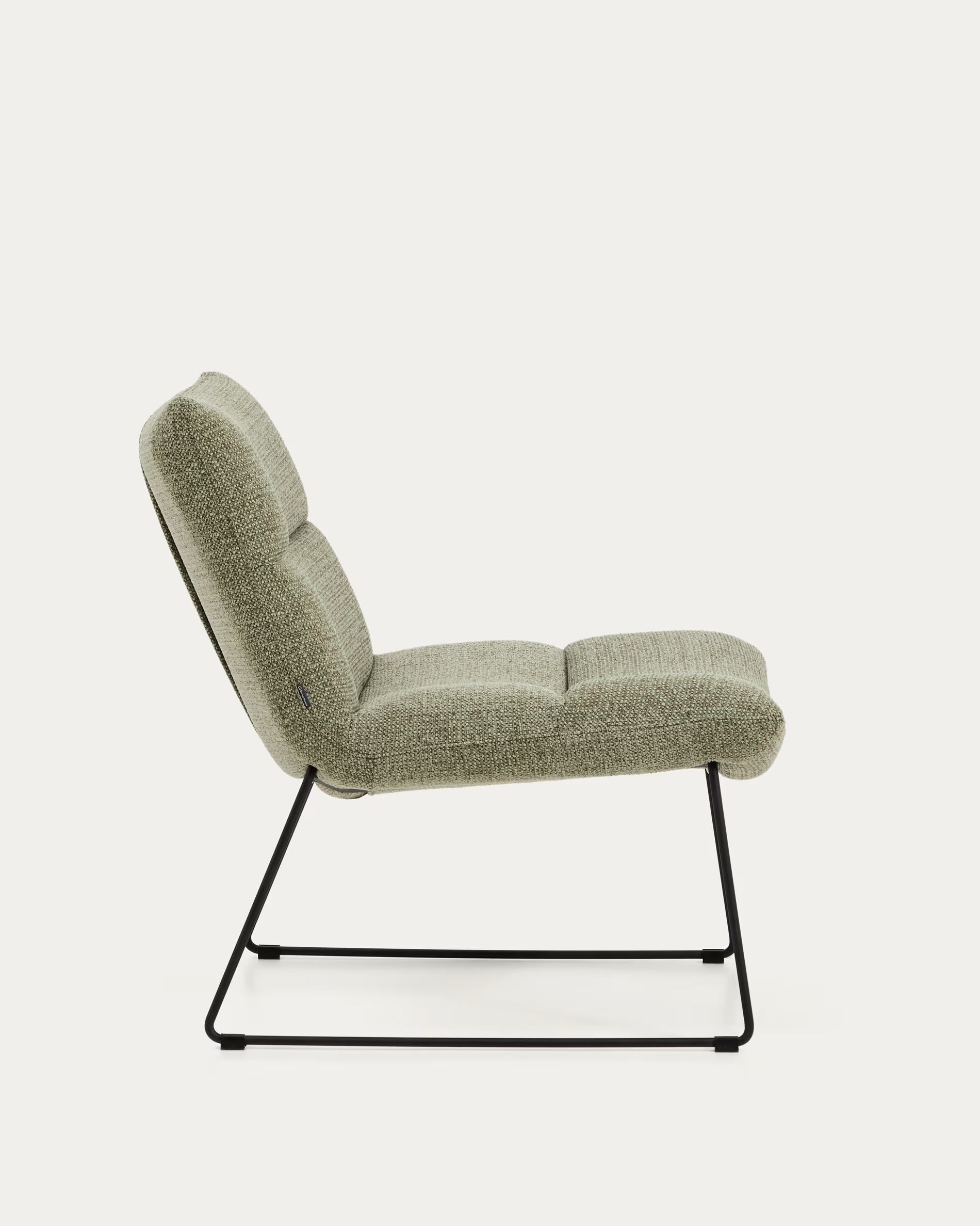 Fotel ASEN zielony szenil – Kave Home