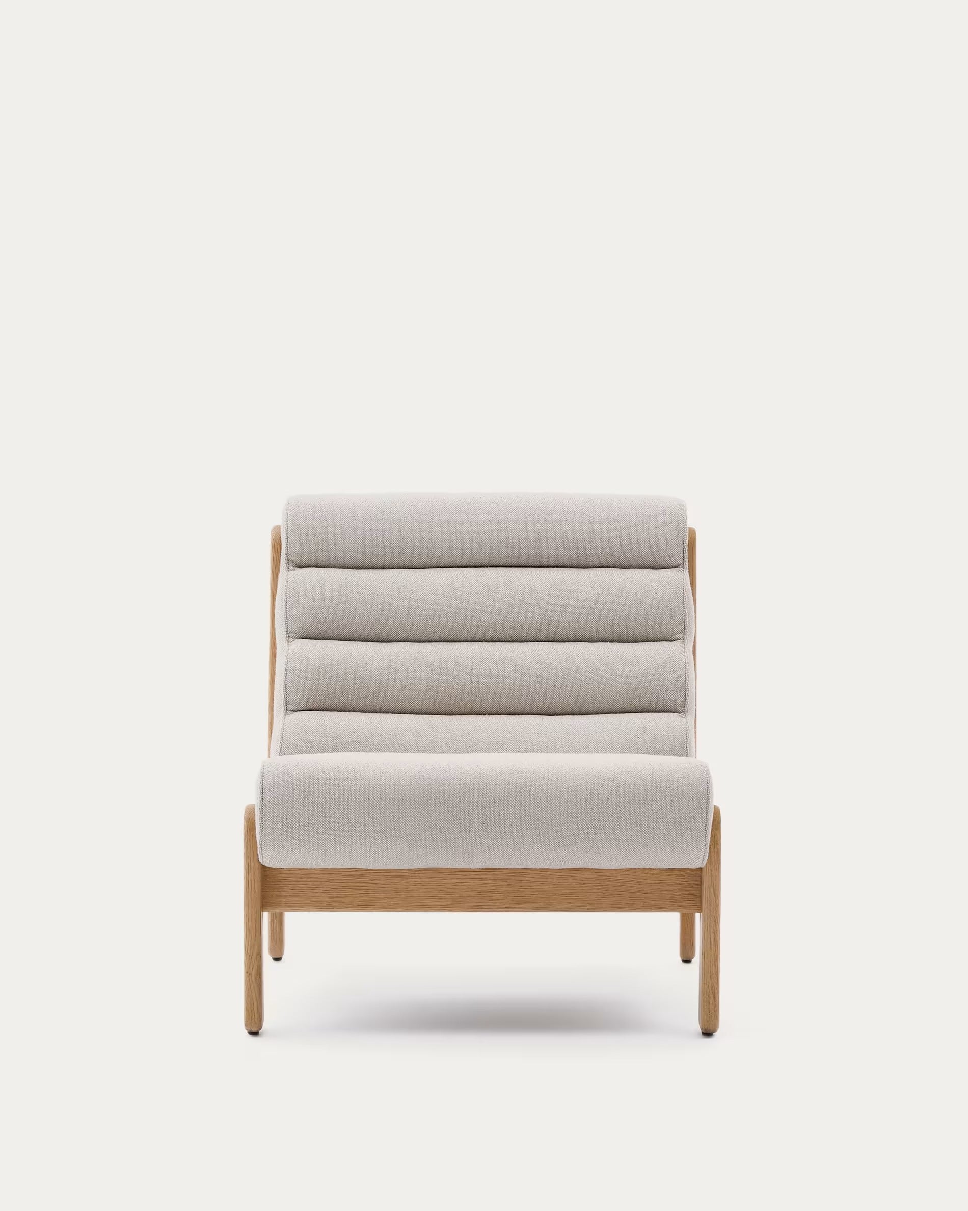 MAGIRA white armchair with wooden base