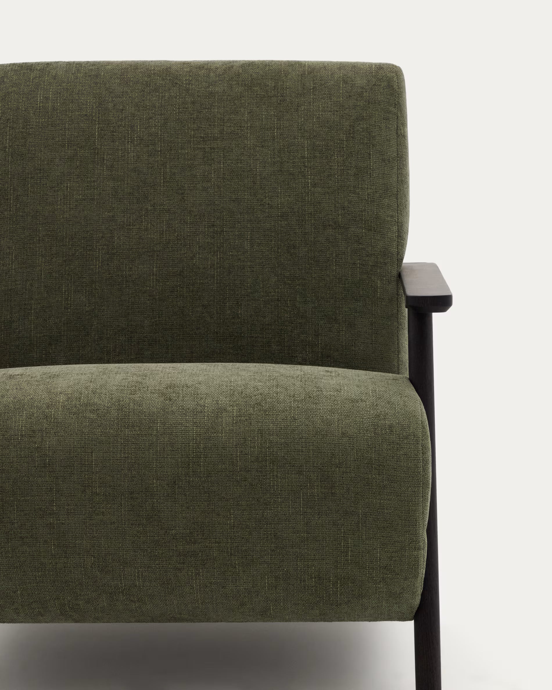 MEGHAN armchair green with black base