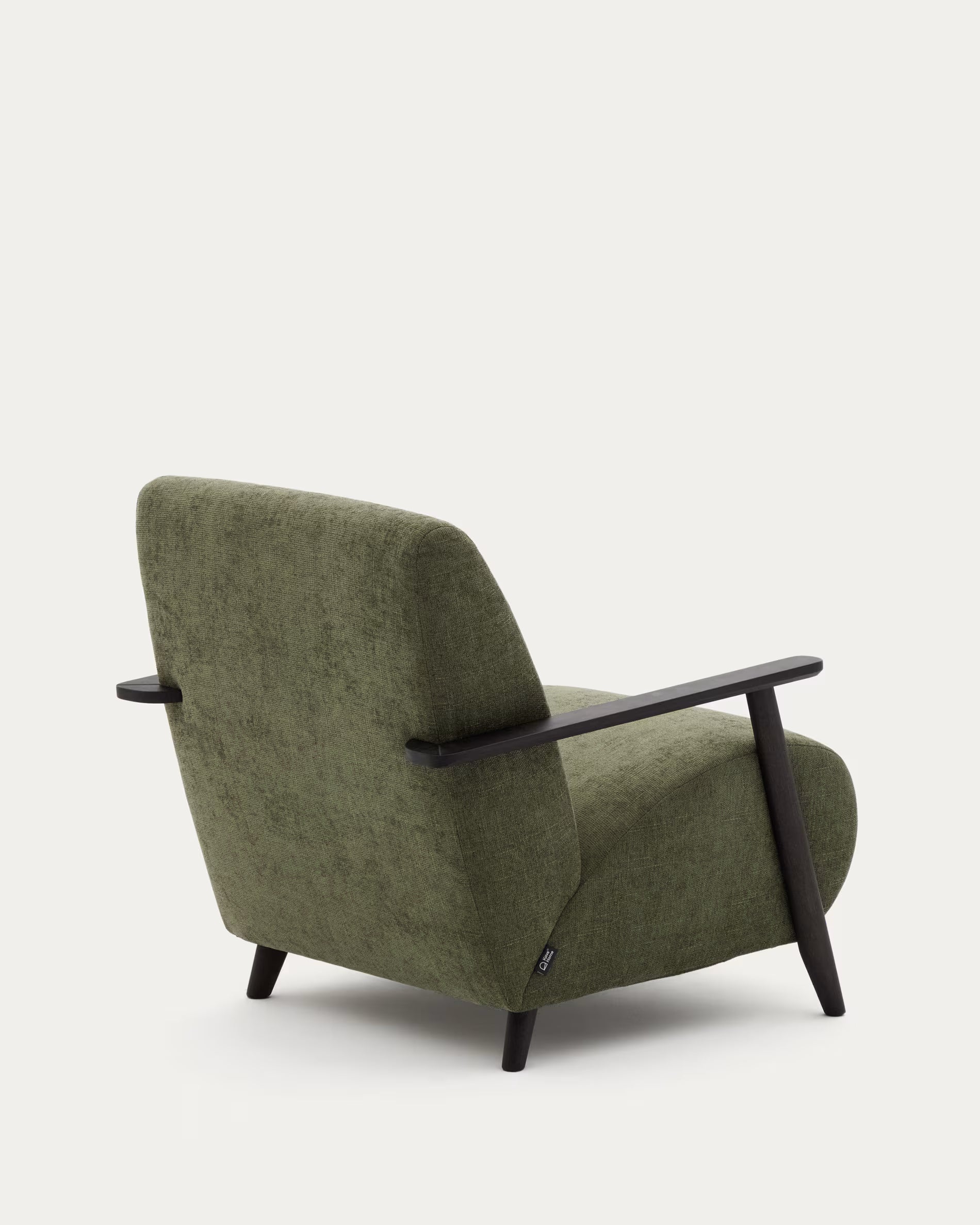 MEGHAN armchair green with black base