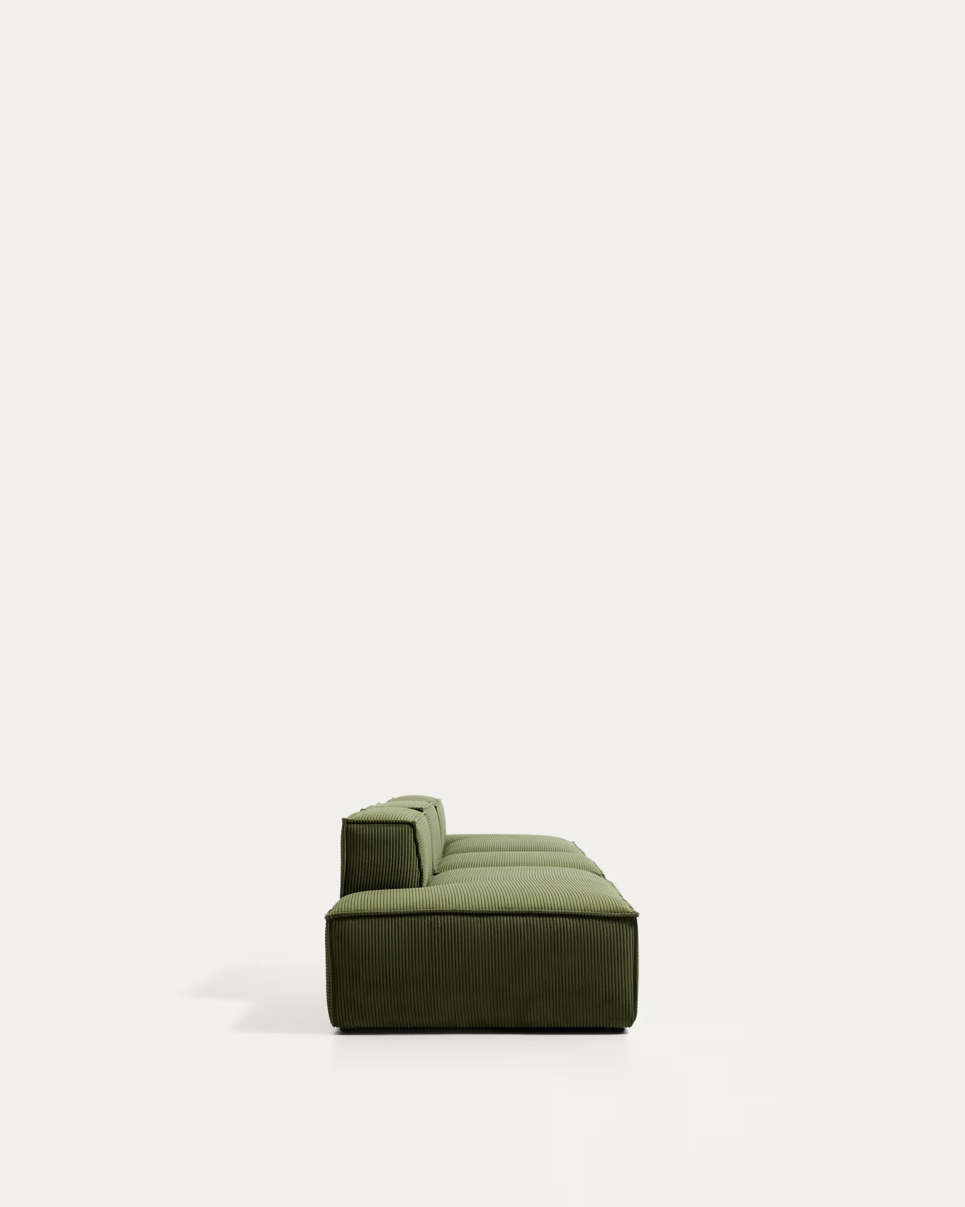 Sofa 4-osobowa BLOK zielony sztruks