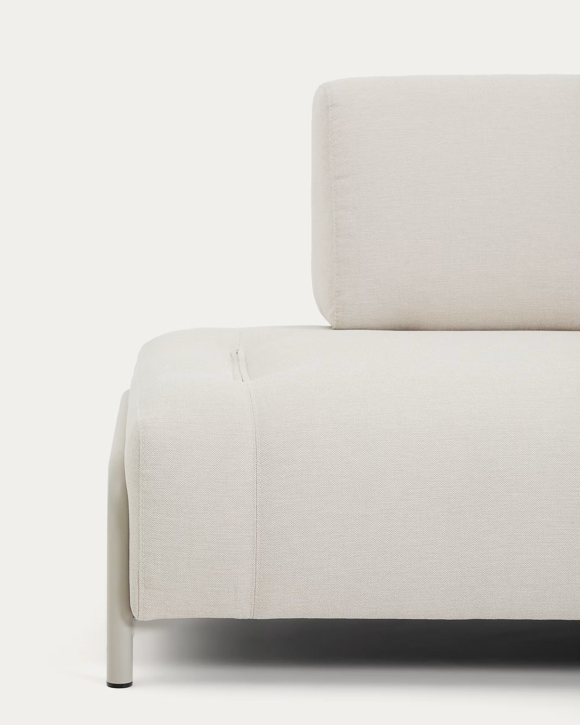 Modulsofa 2-sitzig COMPO beige mit beigem Sockel