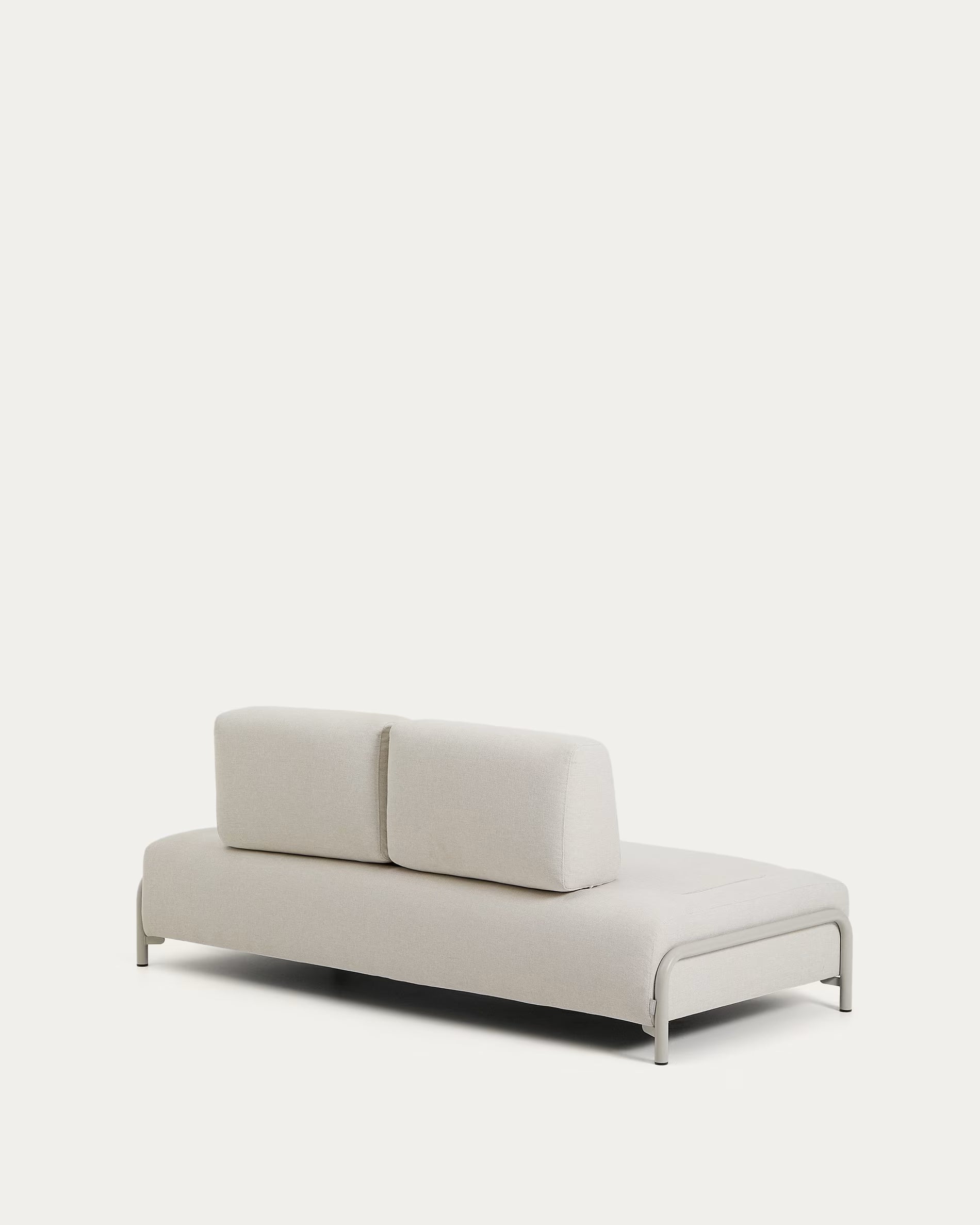 Modulsofa 2-sitzig COMPO beige mit beigem Sockel