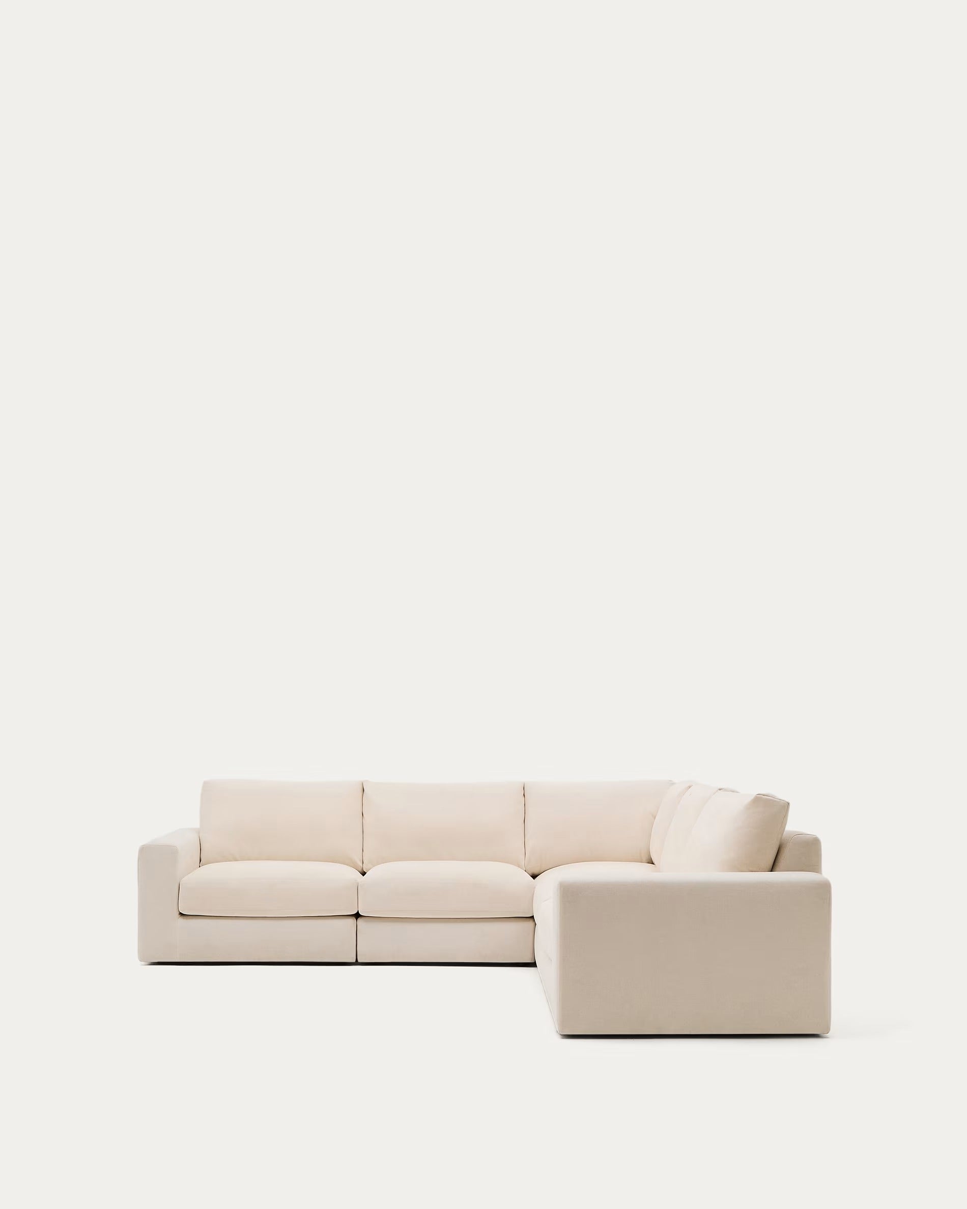 Narożnik ALEA ecru szenil – Kave Home