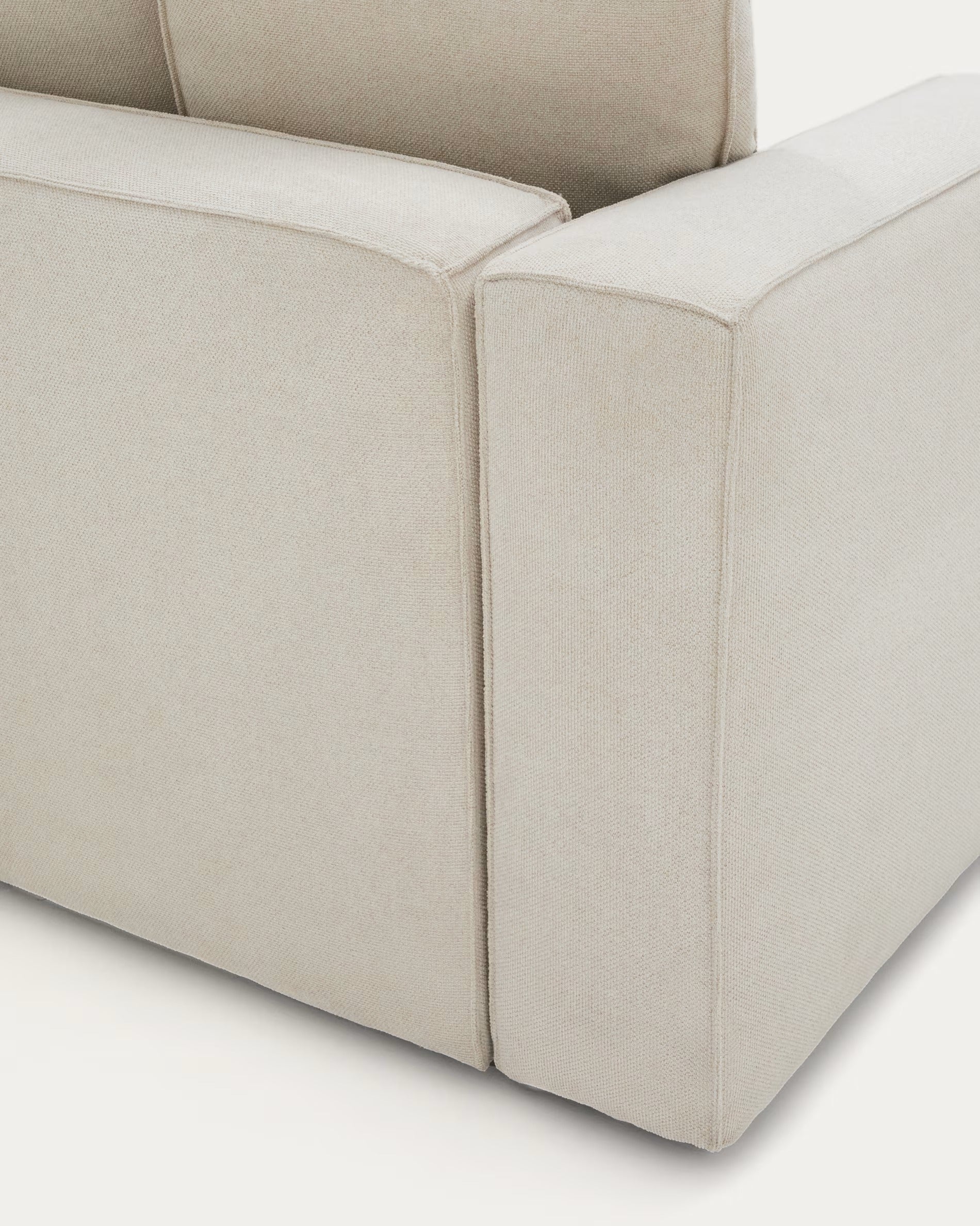 Rechtsseitige 3-Sitzer-Couch mit Schlaffunktion MARELA beige