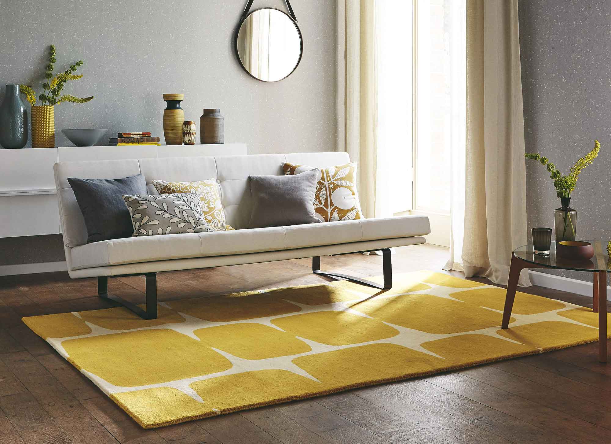 Teppich LOHKO HONEY honigfarben mit beige