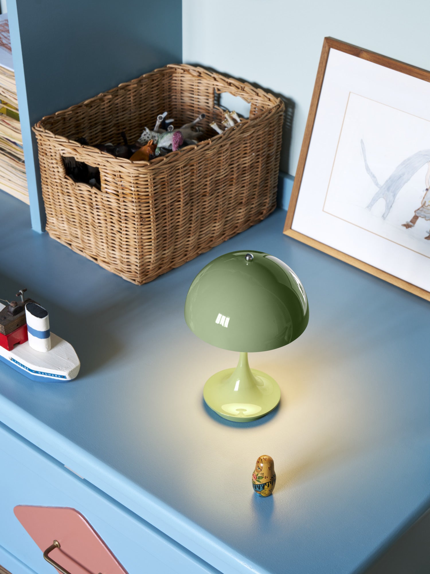 Portable lamp PANTHELLA 160 green