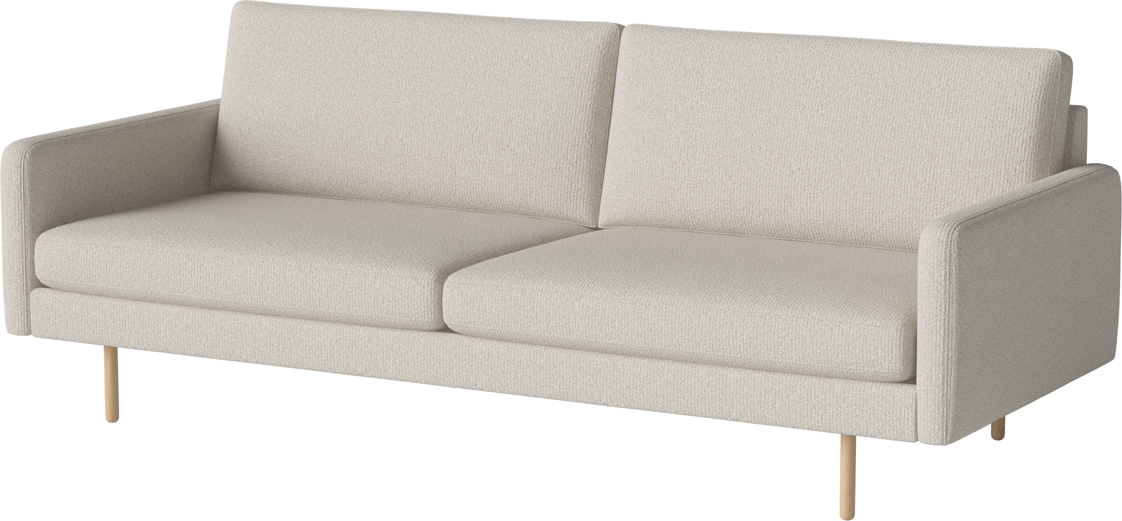 3-person Sofa Scandinavia Remix base of bleached oak wood