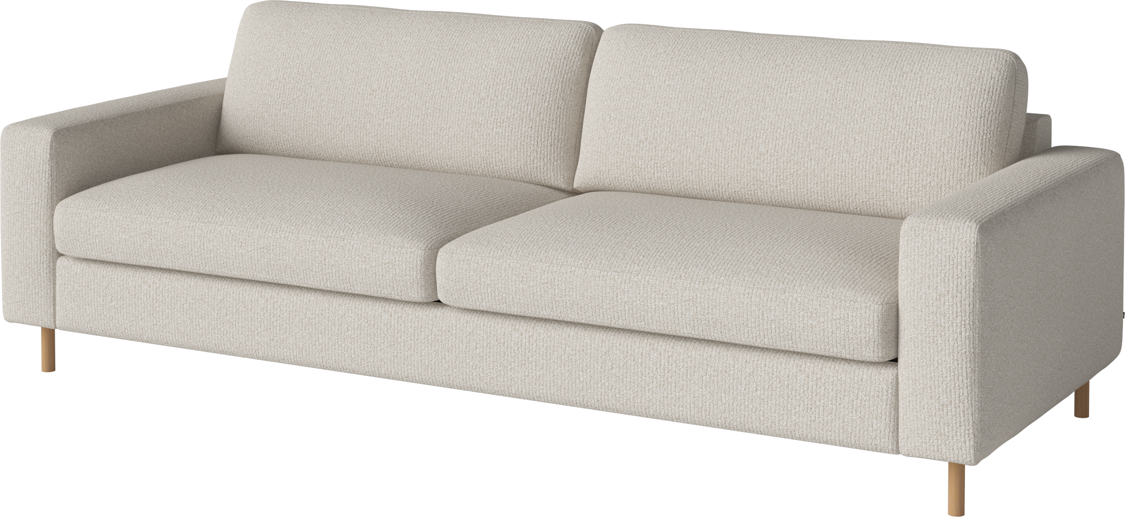 3-person sofa Scandinavia base of oak wood